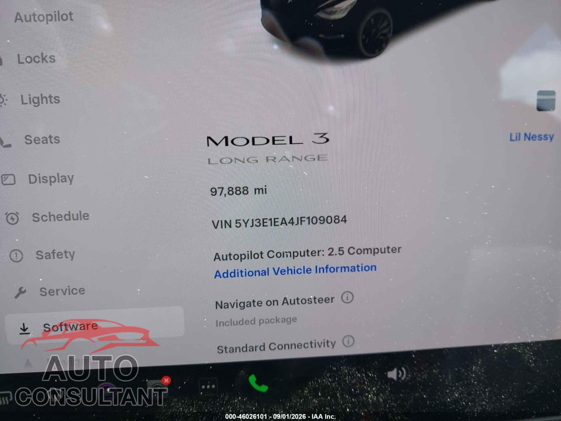 TESLA MODEL 3 2018 - 5YJ3E1EA4JF109084