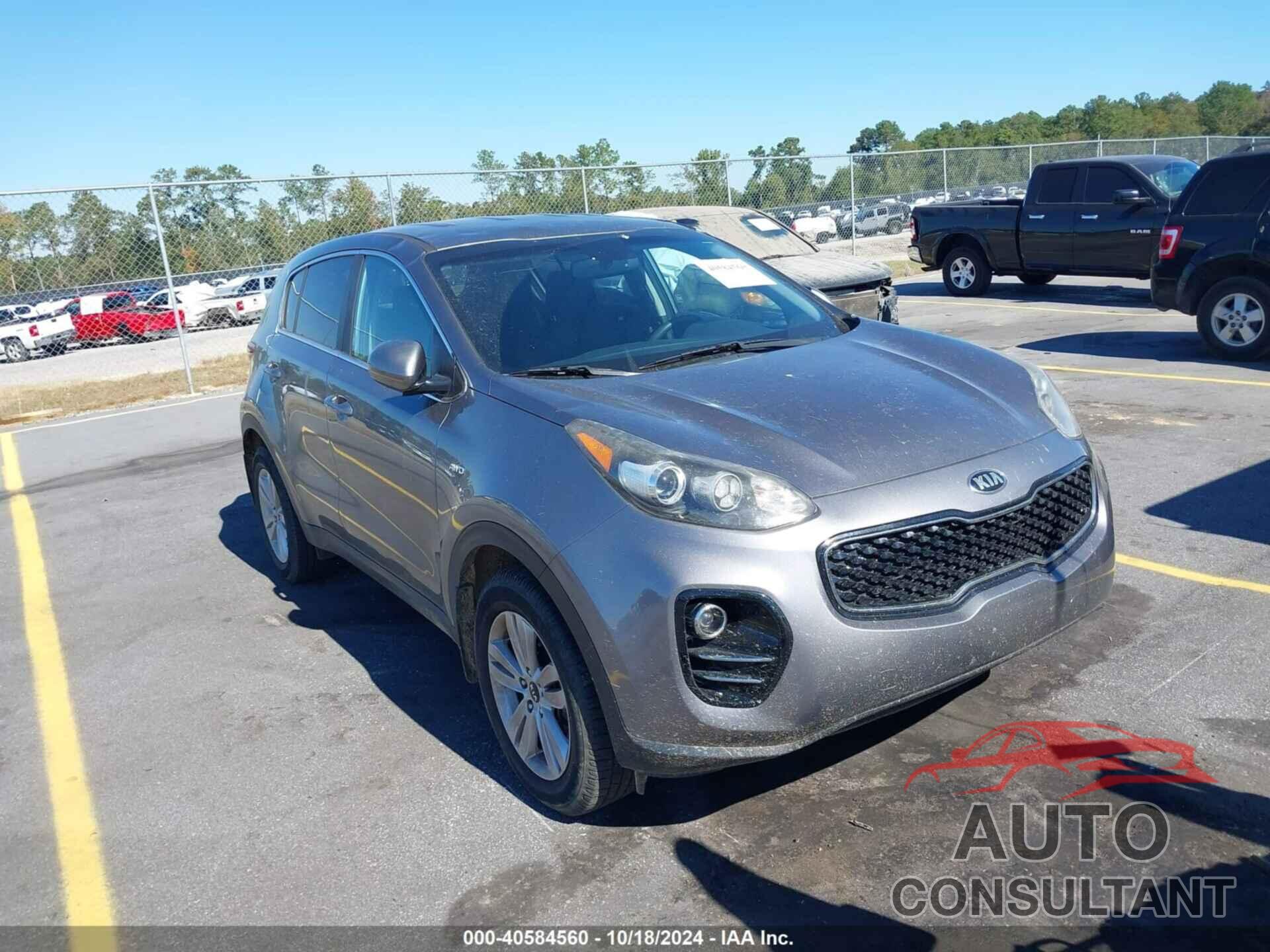 KIA SPORTAGE 2017 - KNDPMCAC3H7244077