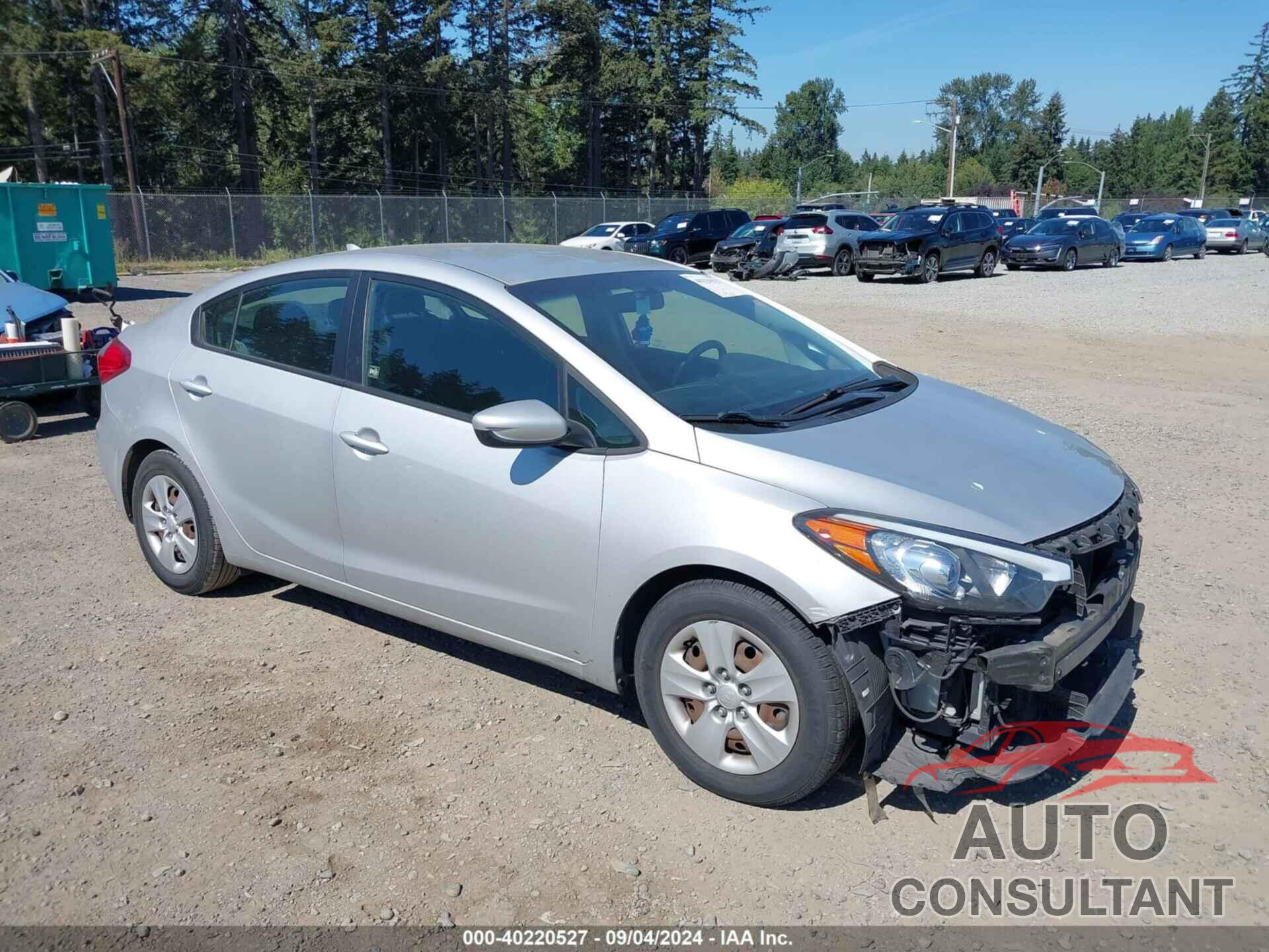 KIA FORTE 2016 - KNAFK4A65G5501054