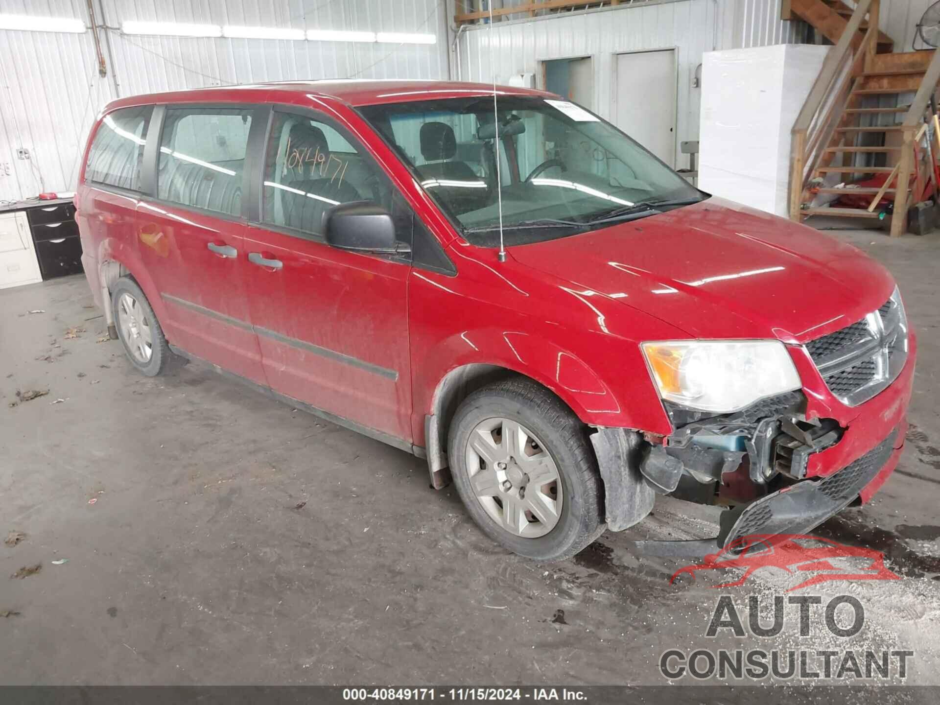 DODGE GRAND CARAVAN 2012 - 2C4RDGBG8CR366507