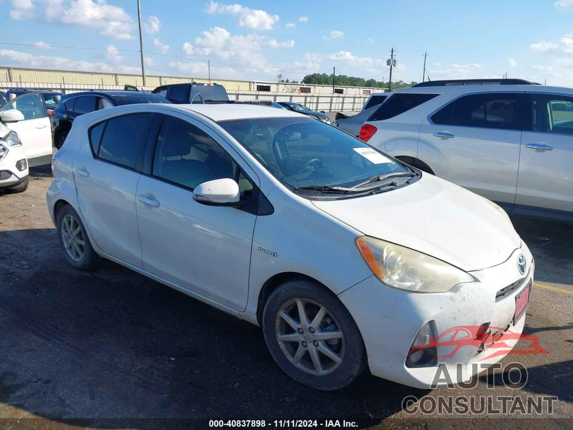 TOYOTA PRIUS C 2012 - JTDKDTB32C1021968