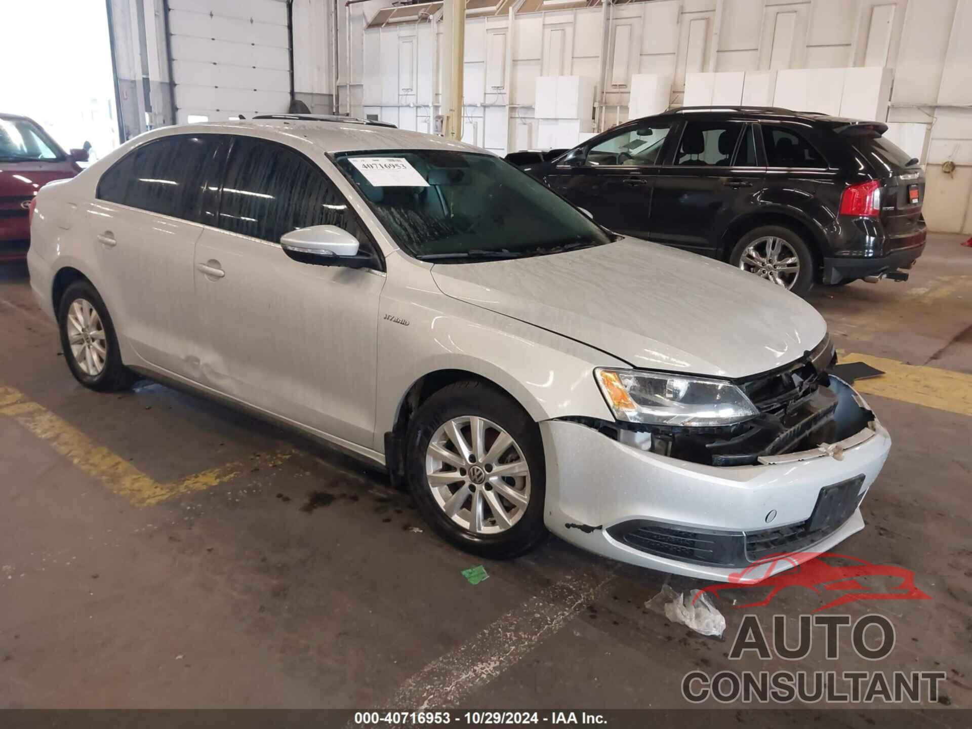 VOLKSWAGEN JETTA HYBRID 2013 - 3VW637AJ9DM238253