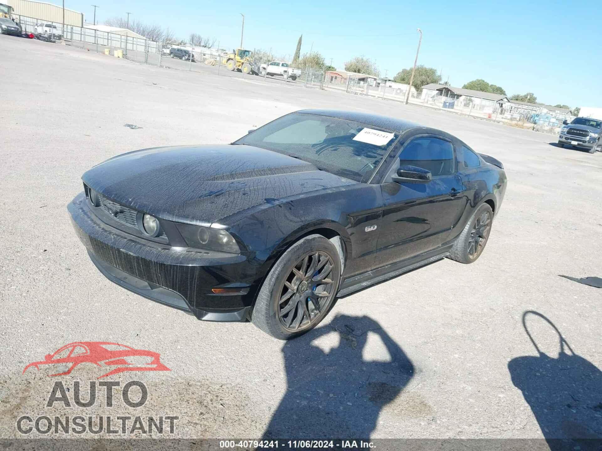 FORD MUSTANG 2012 - 1ZVBP8CF2C5208954