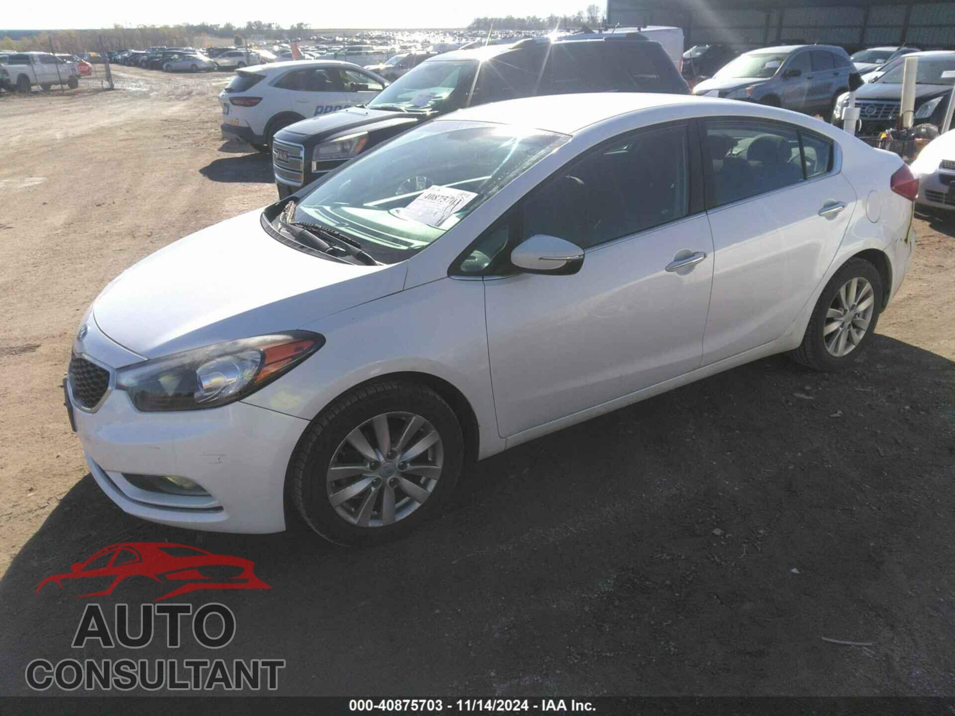 KIA FORTE 2014 - KNAFX4A81E5106546