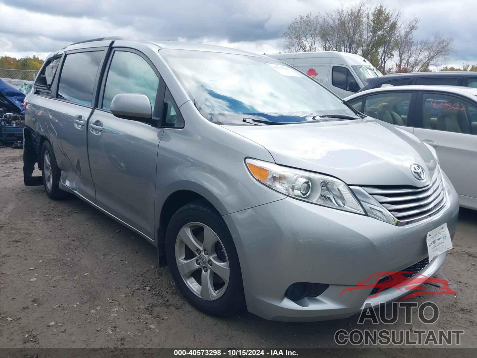 TOYOTA SIENNA 2017 - 5TDKZ3DC6HS897614