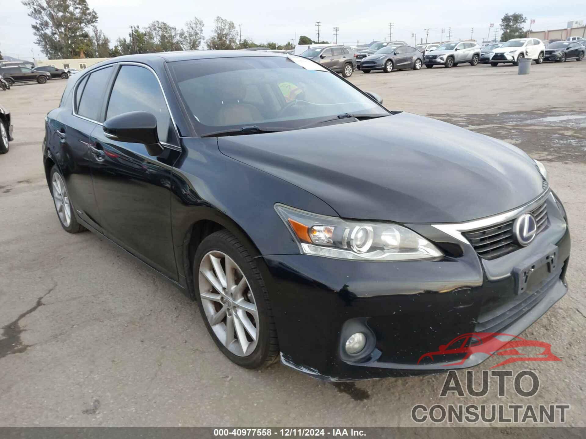 LEXUS CT 200H 2013 - JTHKD5BH0D2172180