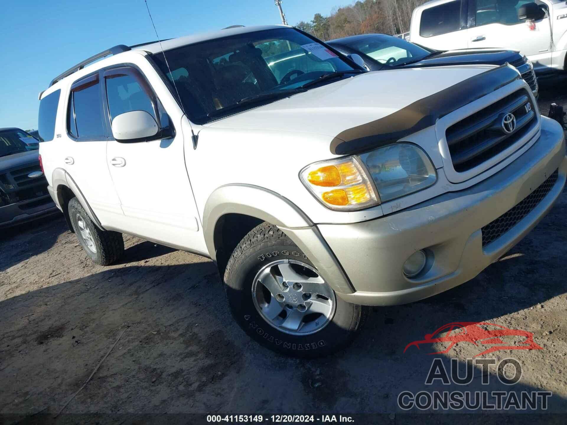 TOYOTA SEQUOIA 2002 - 5TDZT34A72S071876