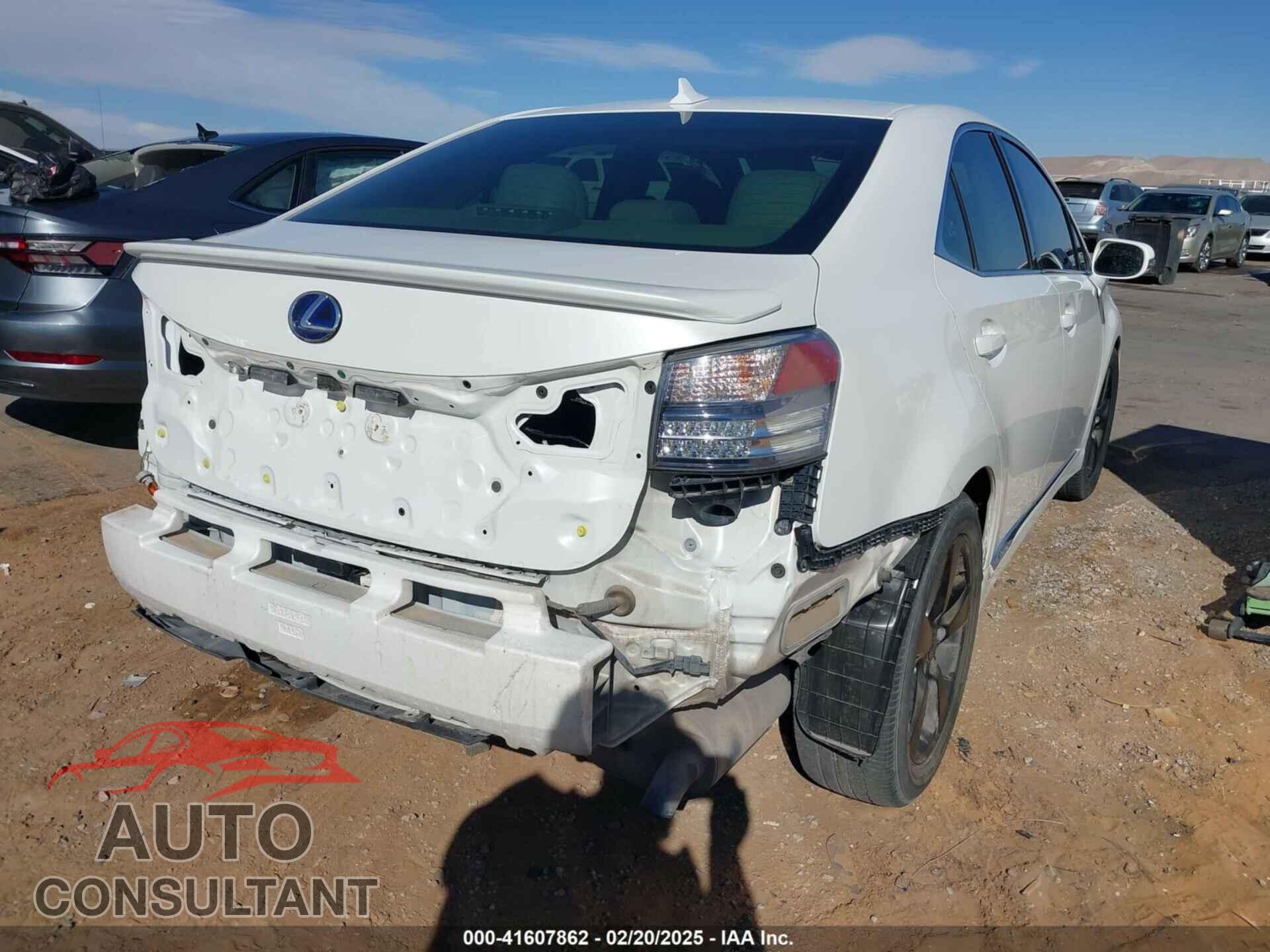 LEXUS HS 250H 2010 - JTHBB1BA3A2001808