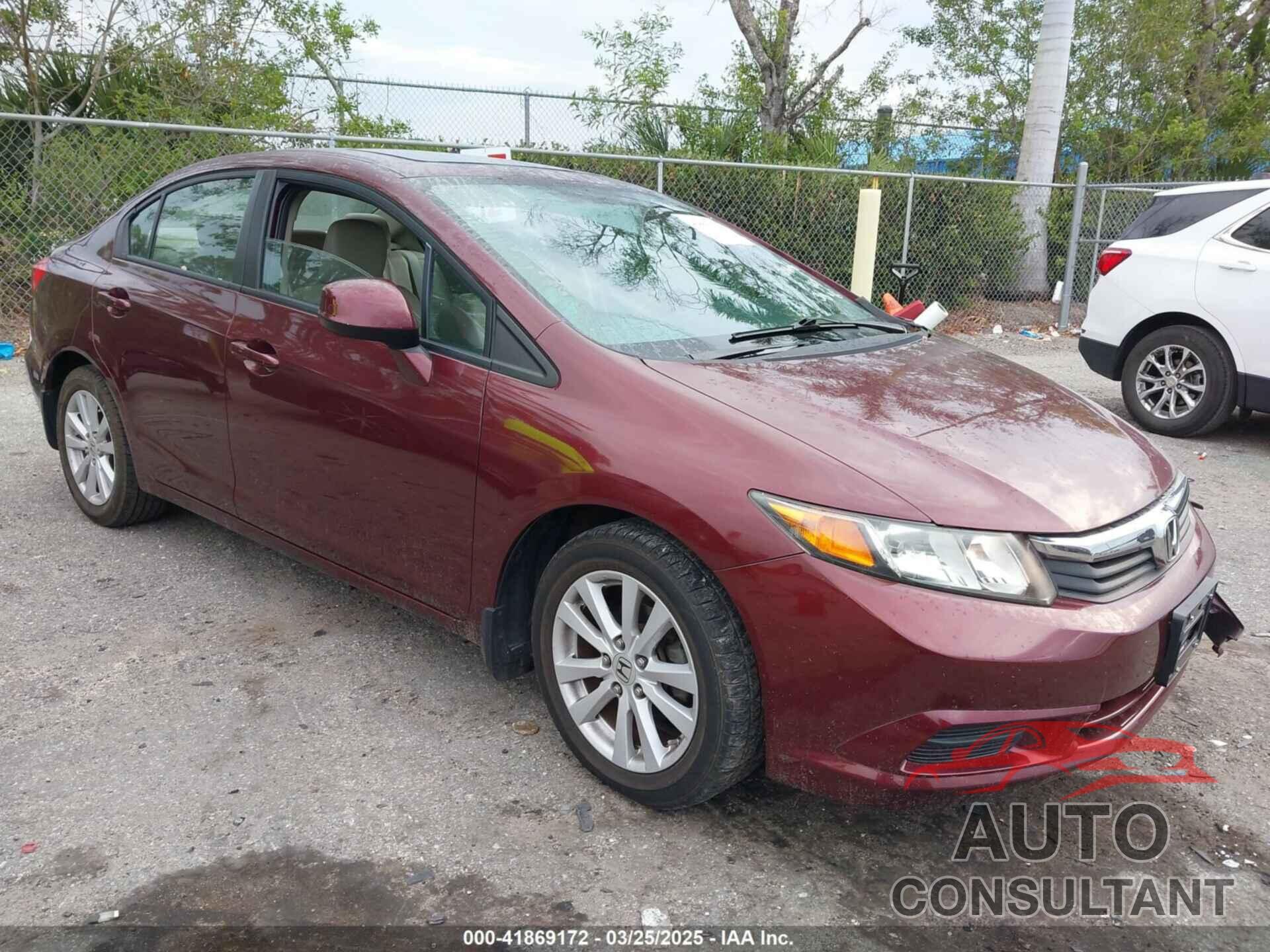 HONDA CIVIC 2012 - 19XFB2F93CE066804