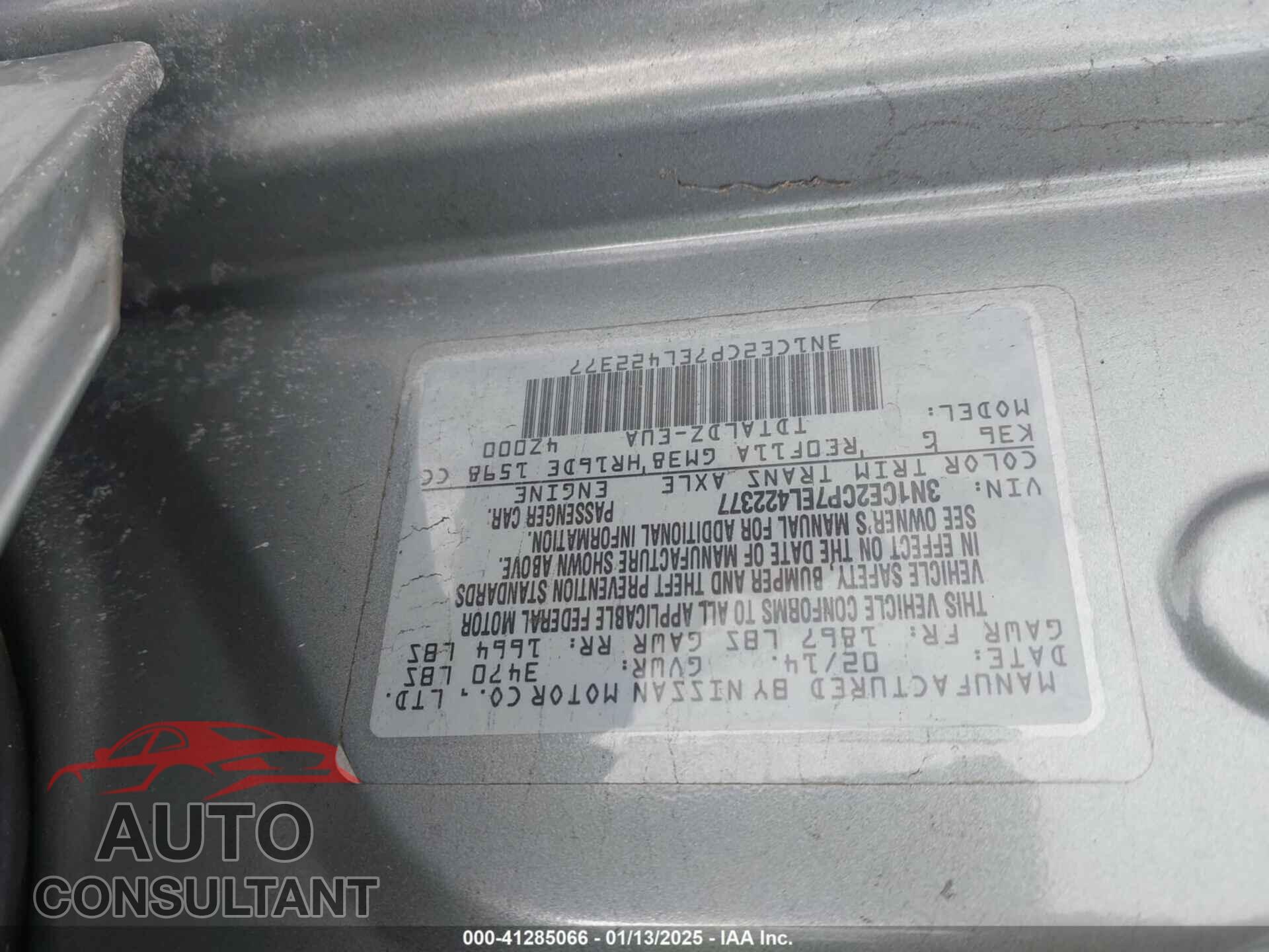 NISSAN VERSA NOTE 2014 - 3N1CE2CP7EL422377
