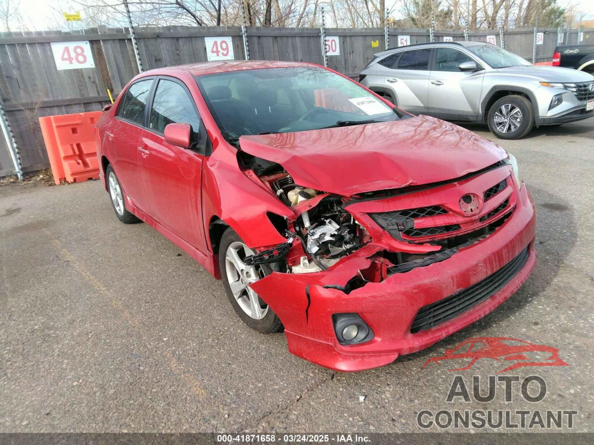 TOYOTA COROLLA 2012 - 2T1BU4EE0CC907527