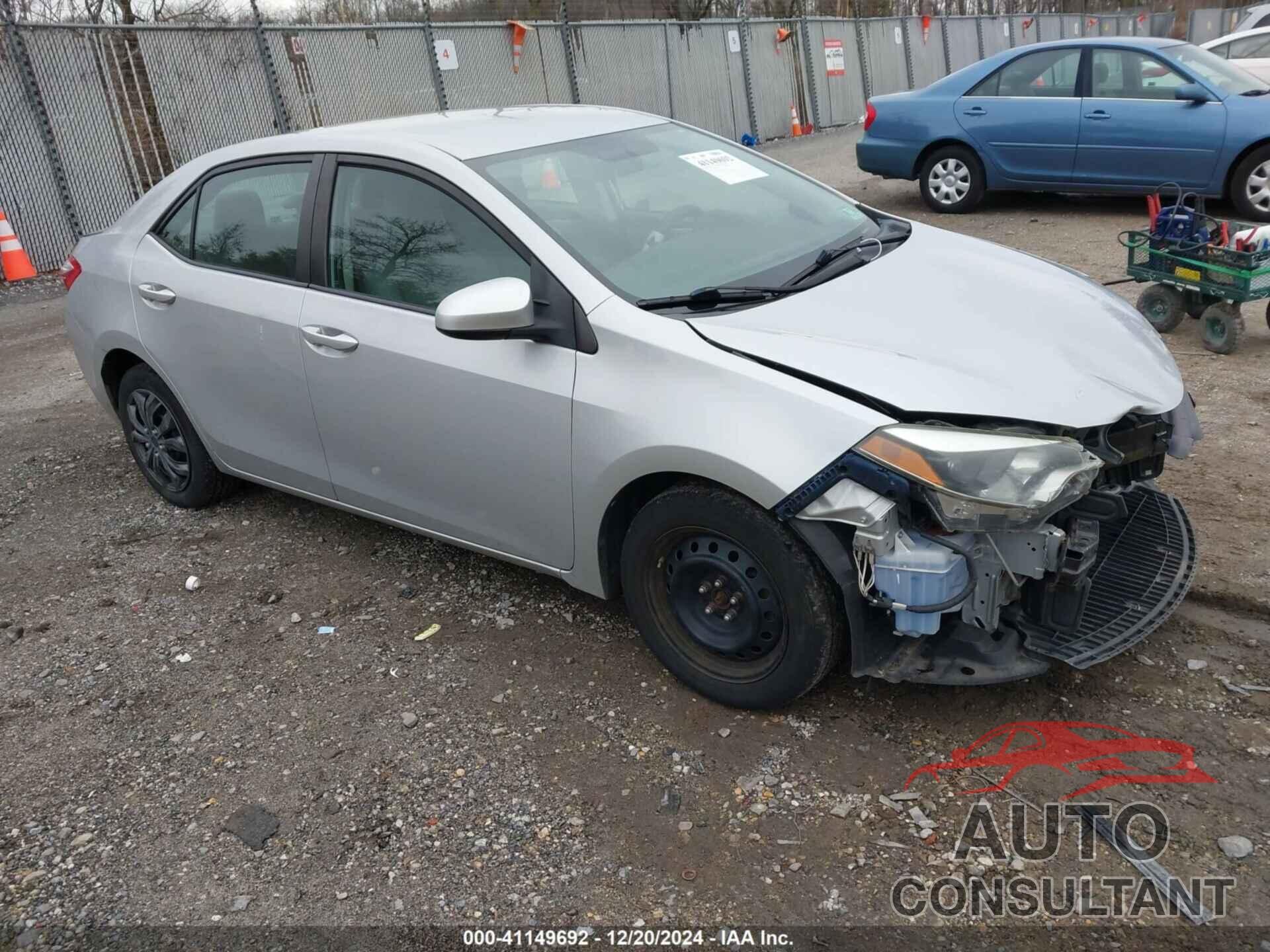 TOYOTA COROLLA 2014 - 2T1BURHE9EC134889