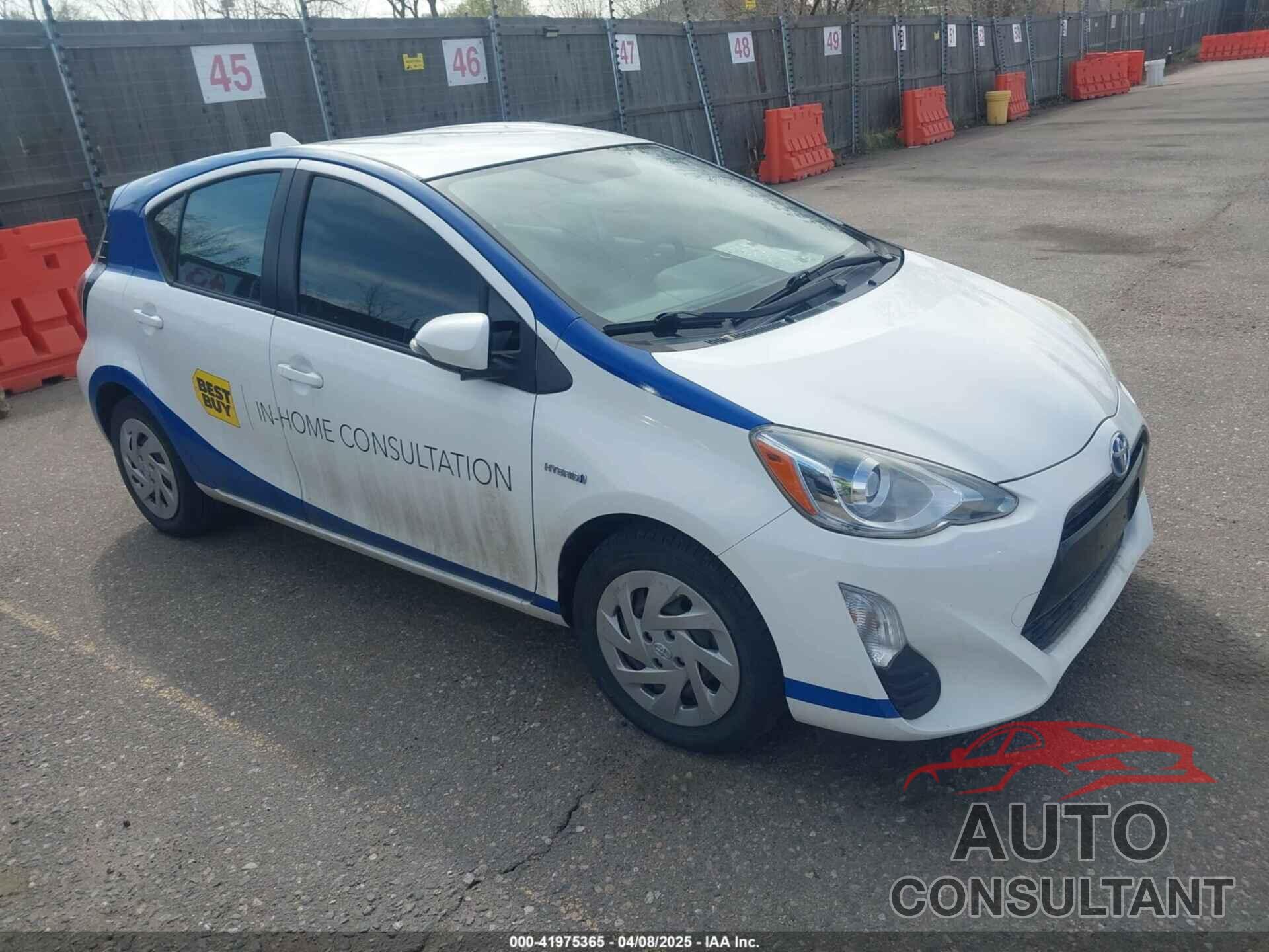 TOYOTA PRIUS C 2016 - JTDKDTB38G1121806