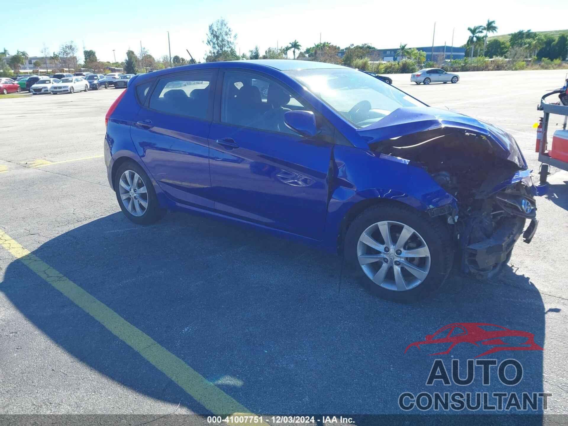 HYUNDAI ACCENT 2013 - KMHCU5AEXDU090566