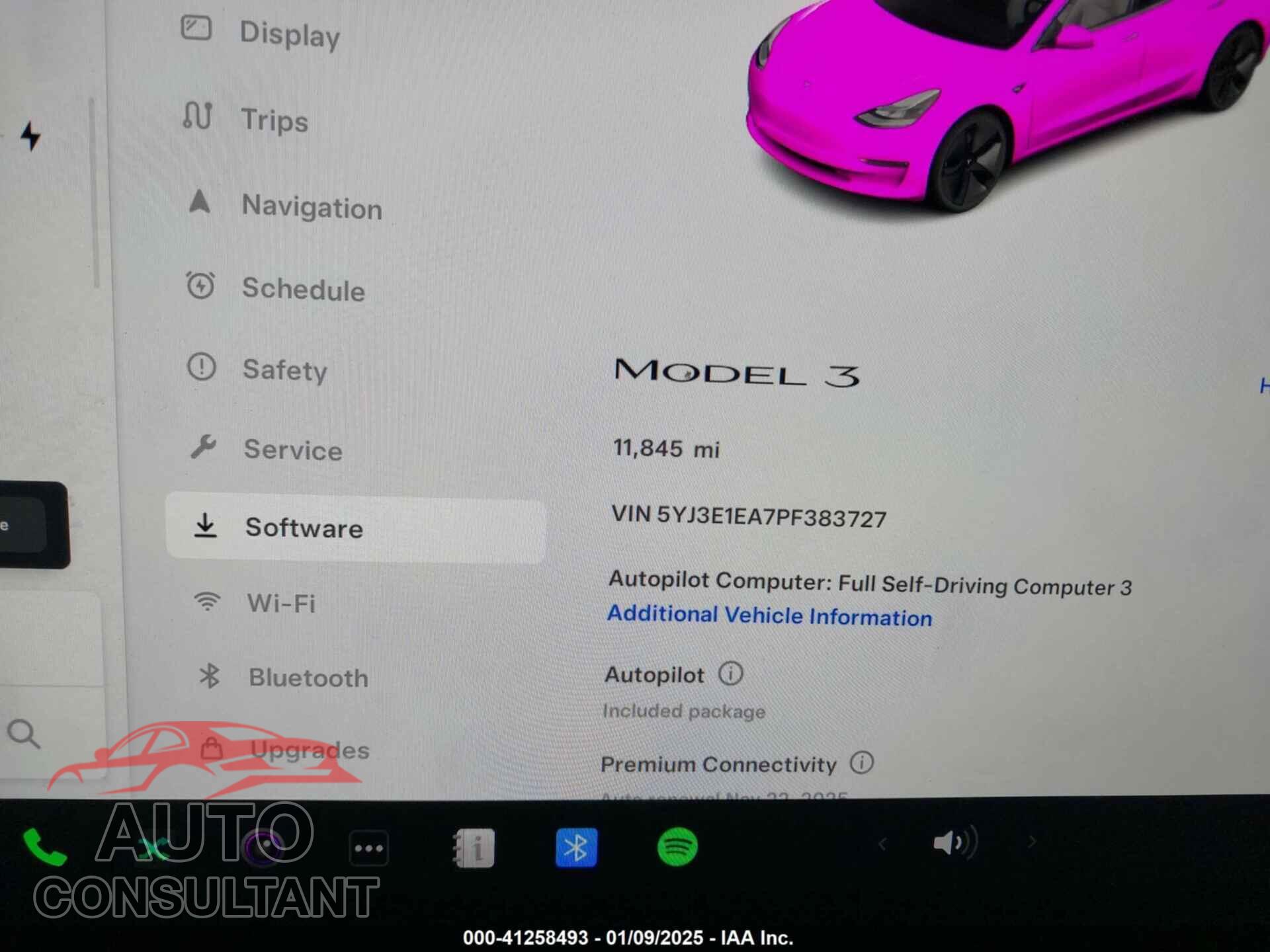 TESLA MODEL 3 2023 - 5YJ3E1EA7PF383727
