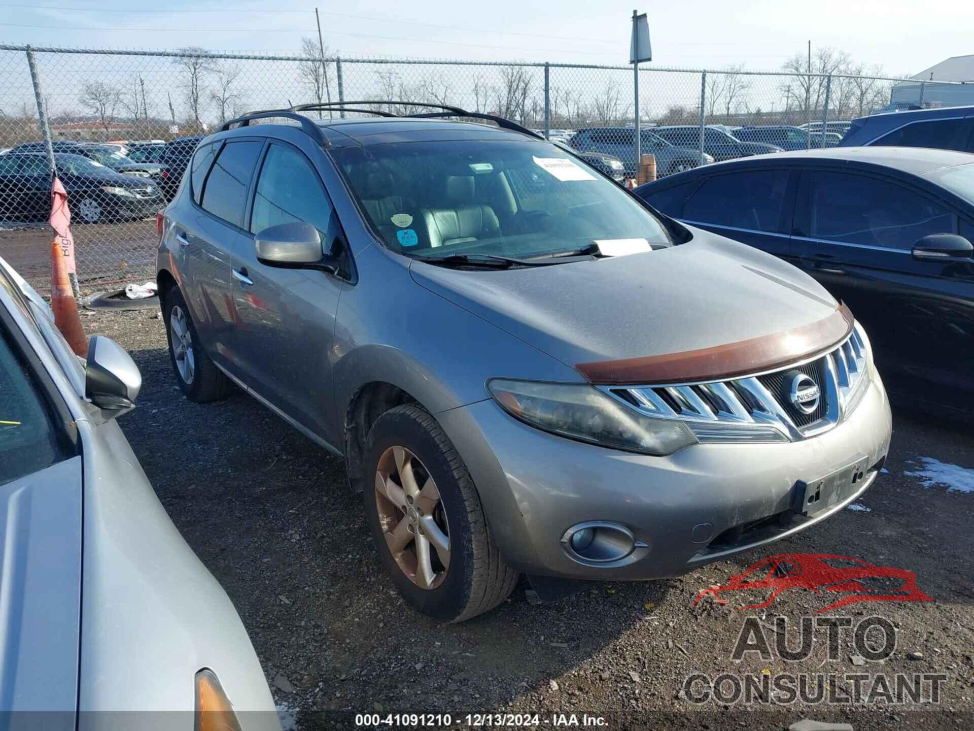 NISSAN MURANO 2009 - JN8AZ18WX9W147336