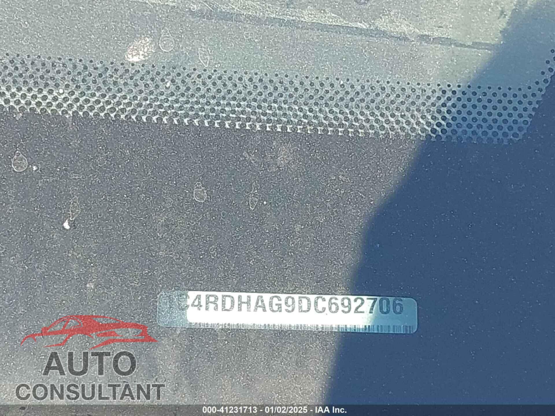 DODGE DURANGO 2013 - 1C4RDHAG9DC692706