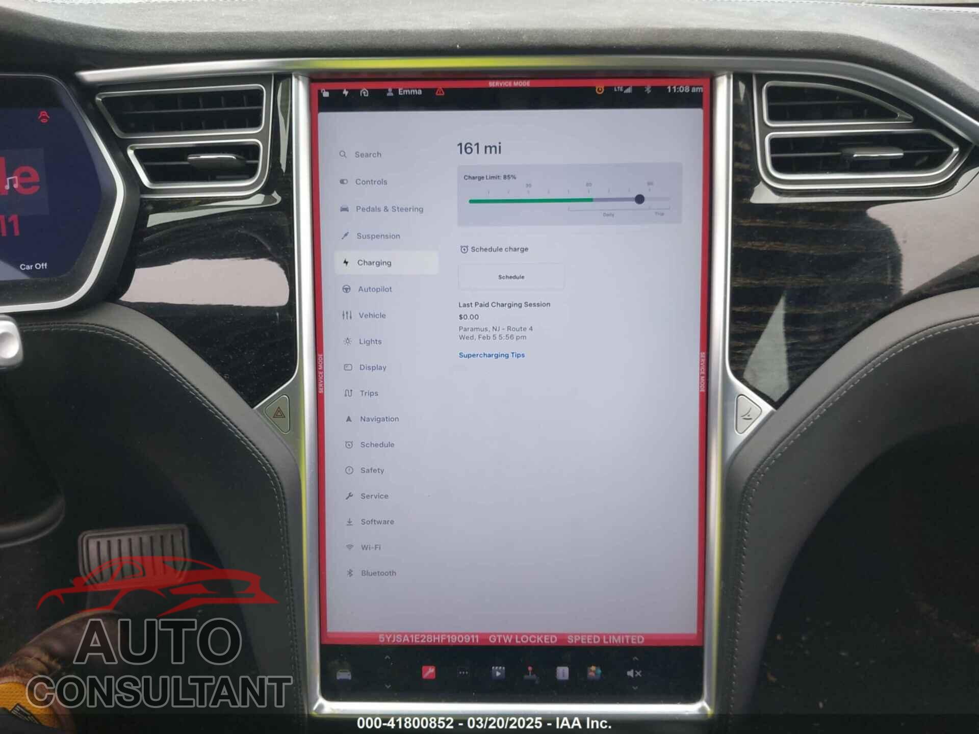 TESLA MODEL S 2017 - 5YJSA1E28HF190911