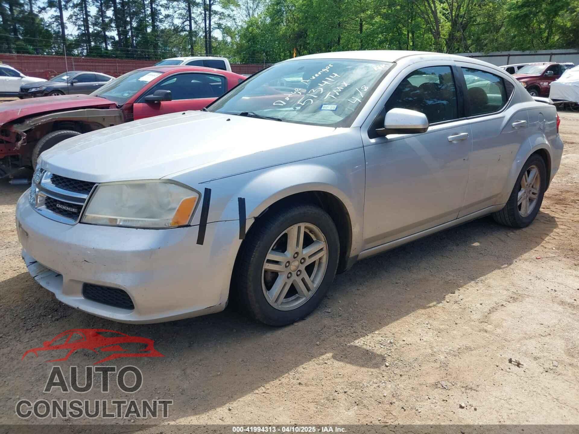 DODGE AVENGER 2011 - 1B3BD1FB0BN513414