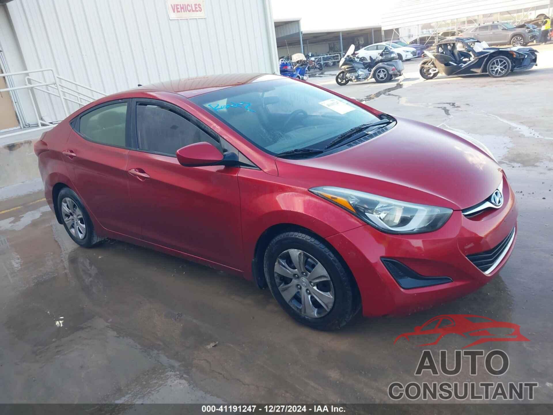 HYUNDAI ELANTRA 2016 - 5NPDH4AEXGH711973