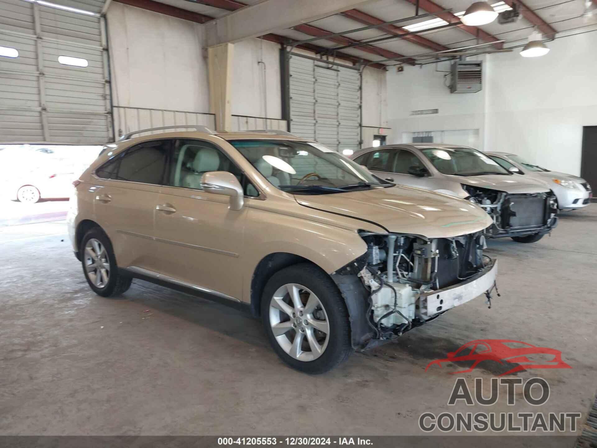 LEXUS RX 350 2010 - 2T2ZK1BA1AC025747