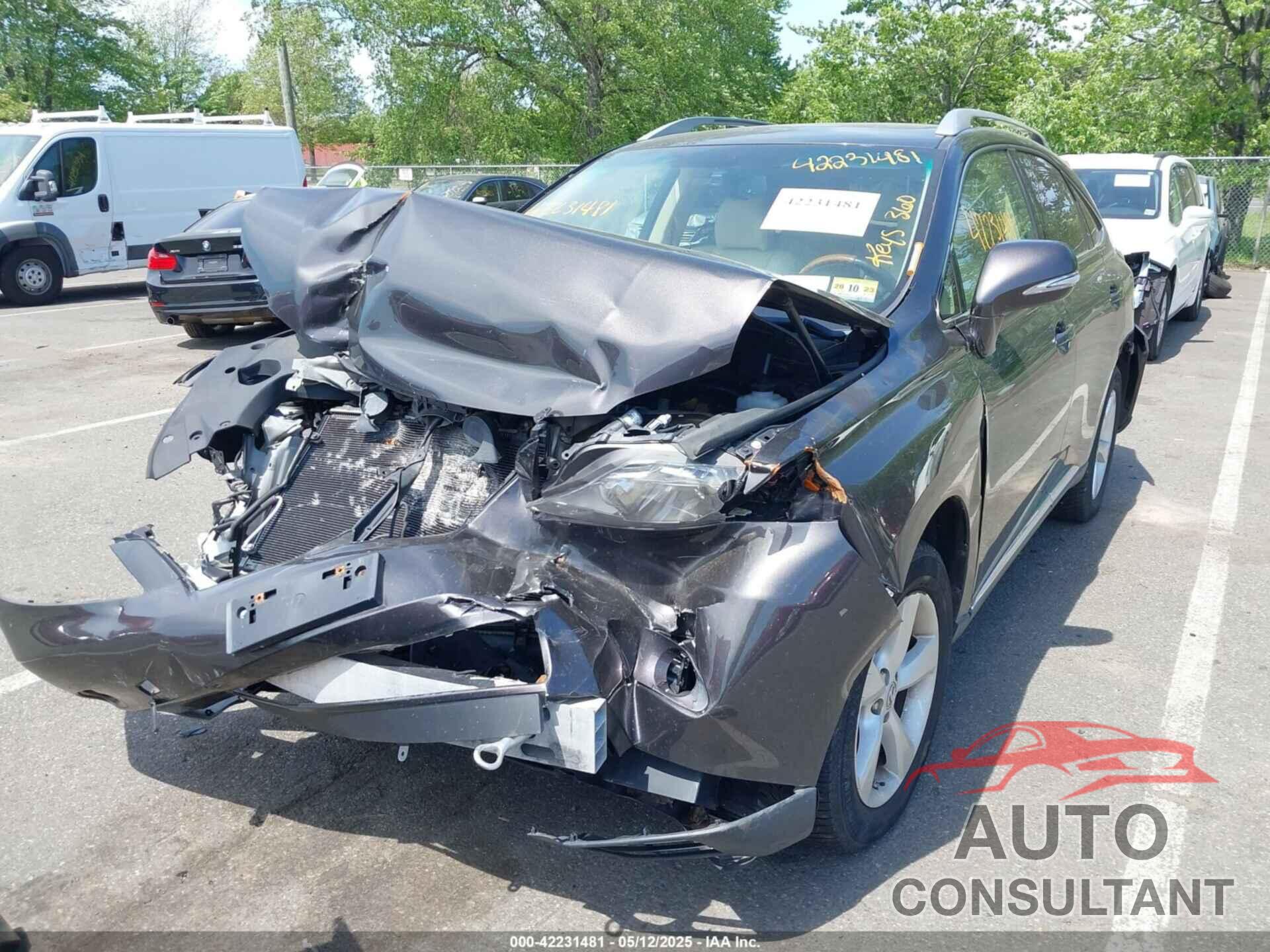 LEXUS RX 350 2010 - 2T2BK1BA0AC036272