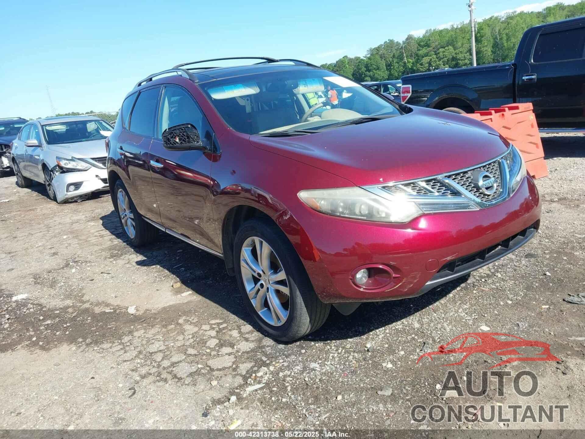 NISSAN MURANO 2010 - JN8AZ1MW4AW100300