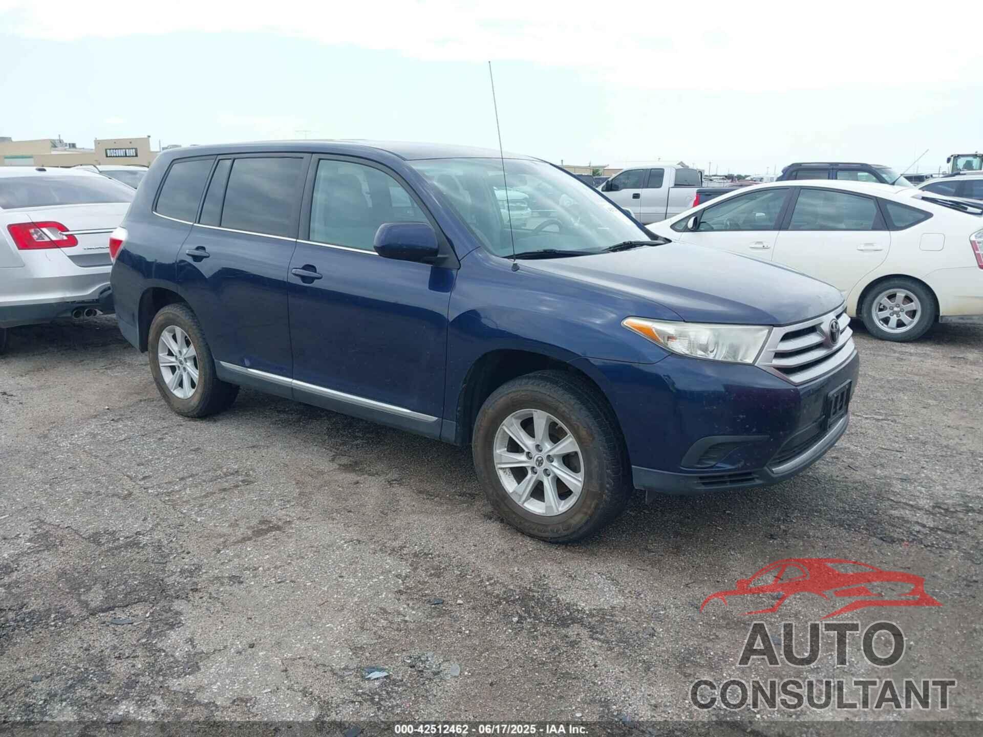 TOYOTA HIGHLANDER 2012 - 5TDZA3EH1CS028802