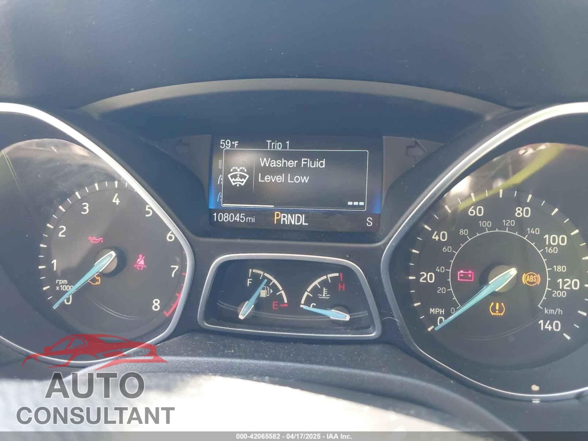 FORD FOCUS 2016 - 1FADP3F22GL279652