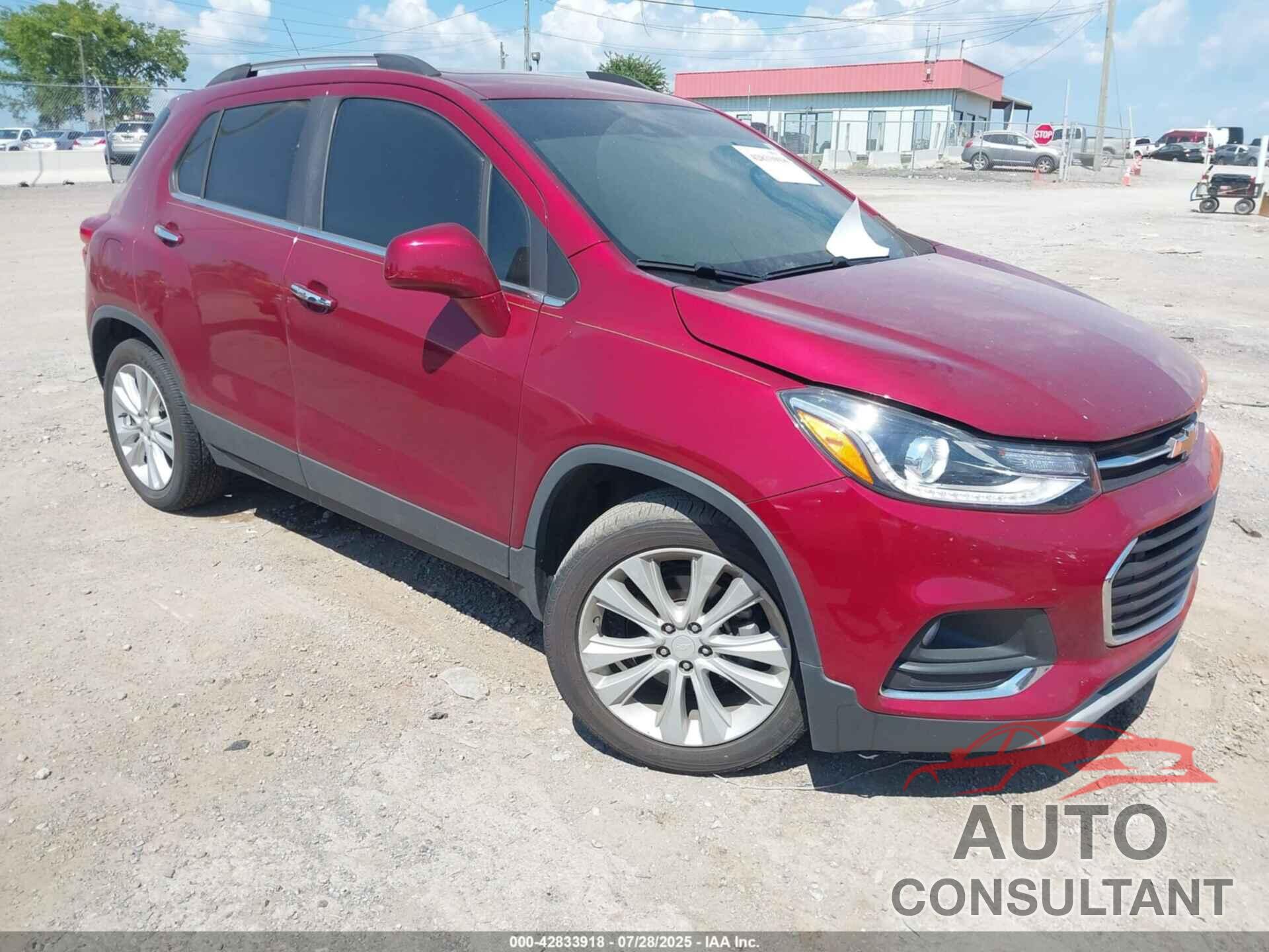 CHEVROLET TRAX 2018 - 3GNCJMSBXJL392304