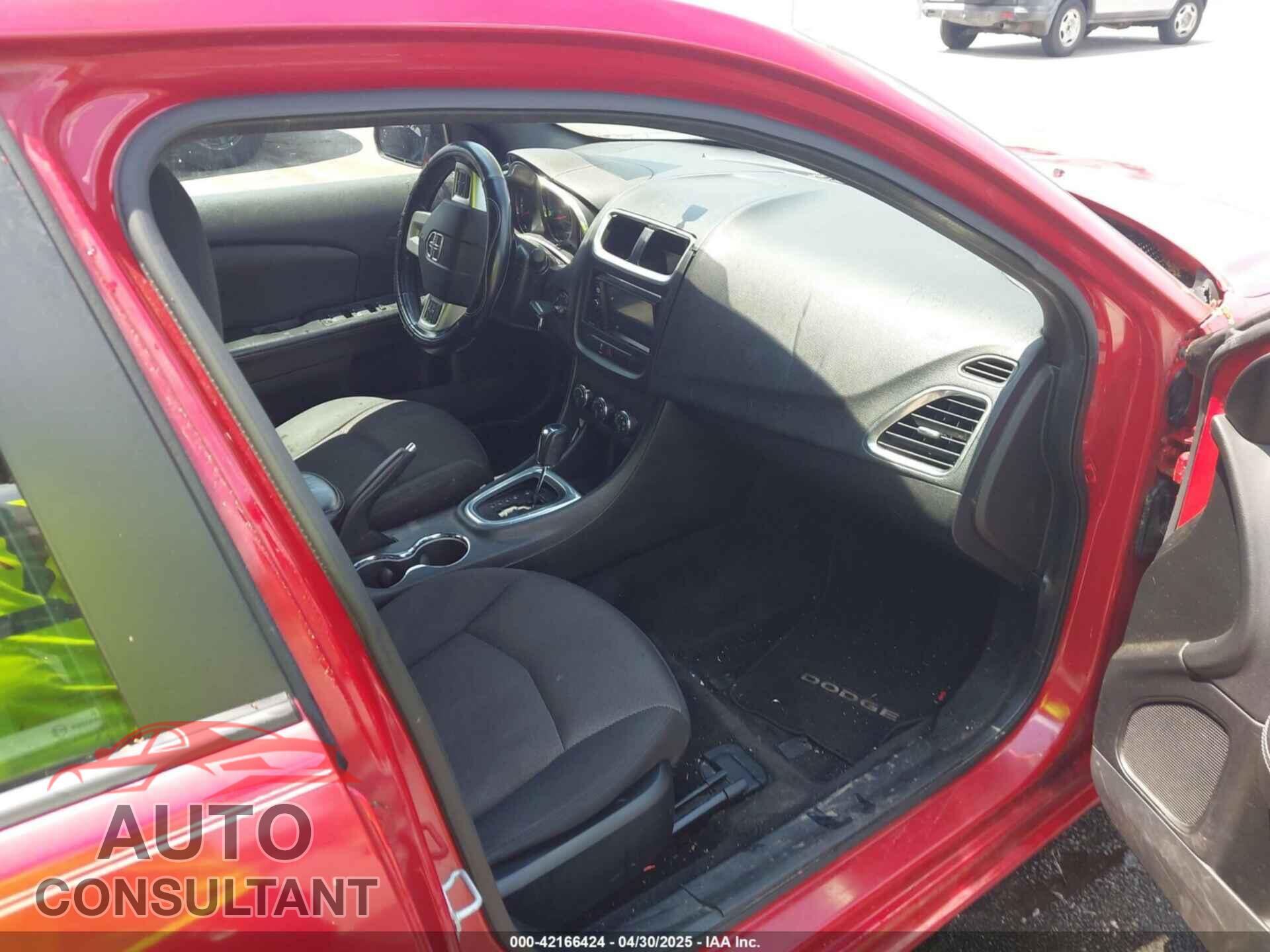 DODGE AVENGER 2013 - 1C3CDZCB1DN624924