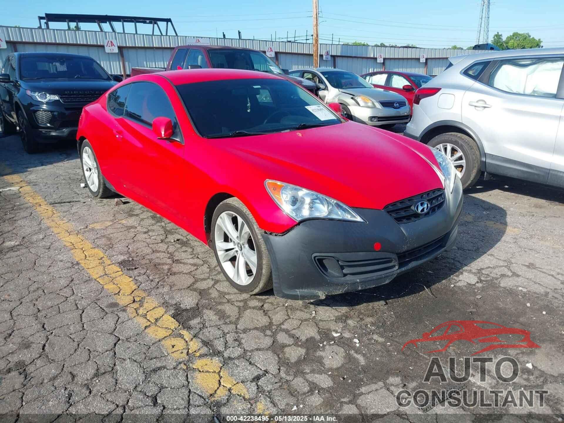 HYUNDAI GENESIS 2012 - KMHHT6KD1CU073853