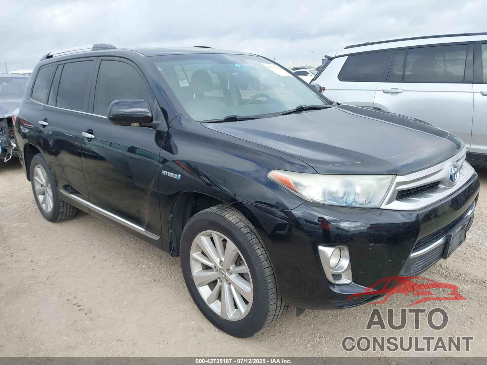 TOYOTA HIGHLANDER HYBRID 2013 - JTEDC3EH0D2019002