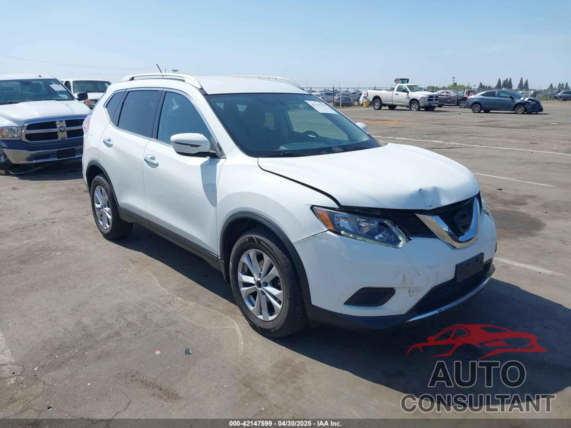 NISSAN ROGUE 2016 - KNMAT2MT7GP627260