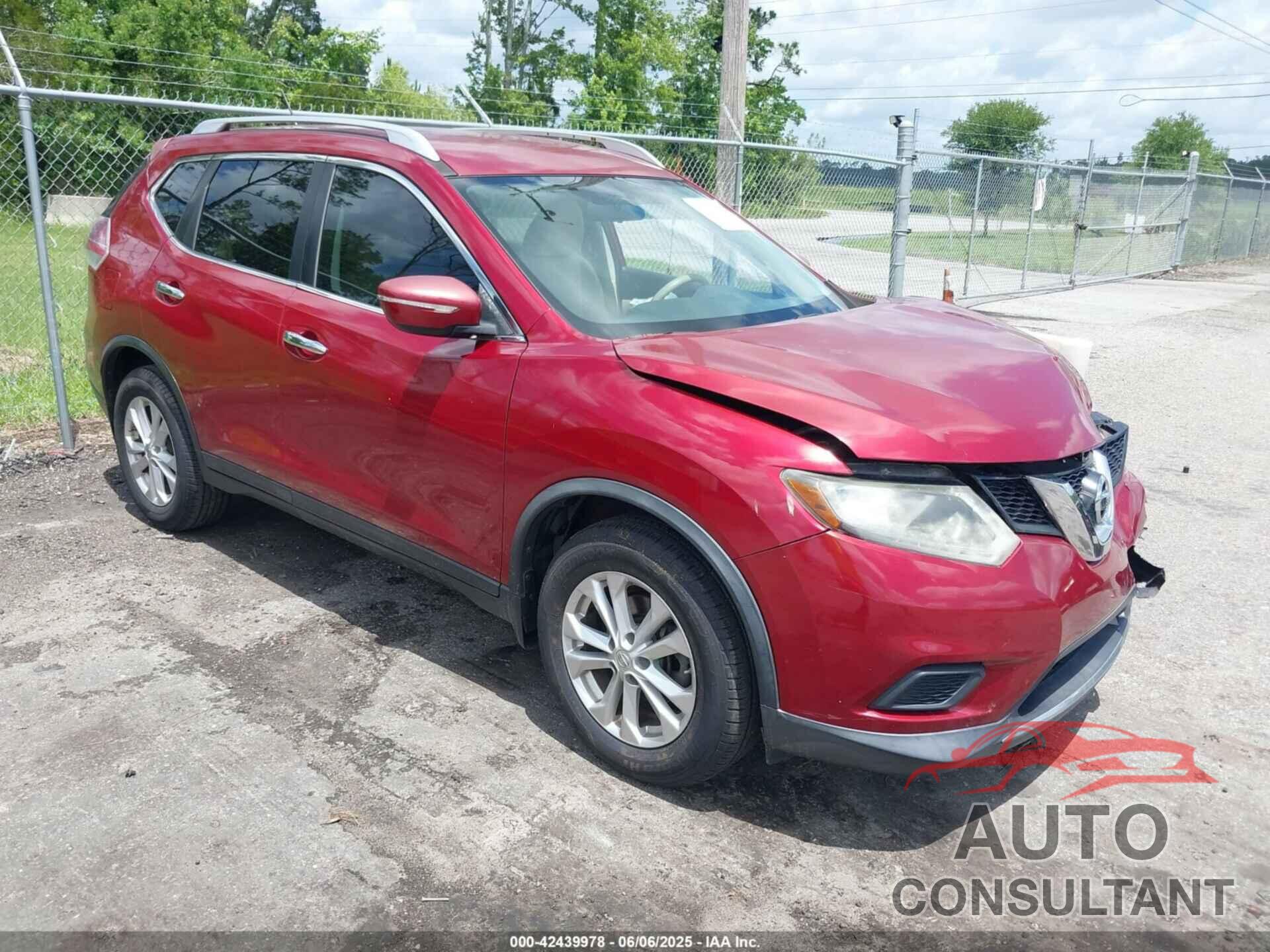 NISSAN ROGUE 2015 - KNMAT2MT5FP563489