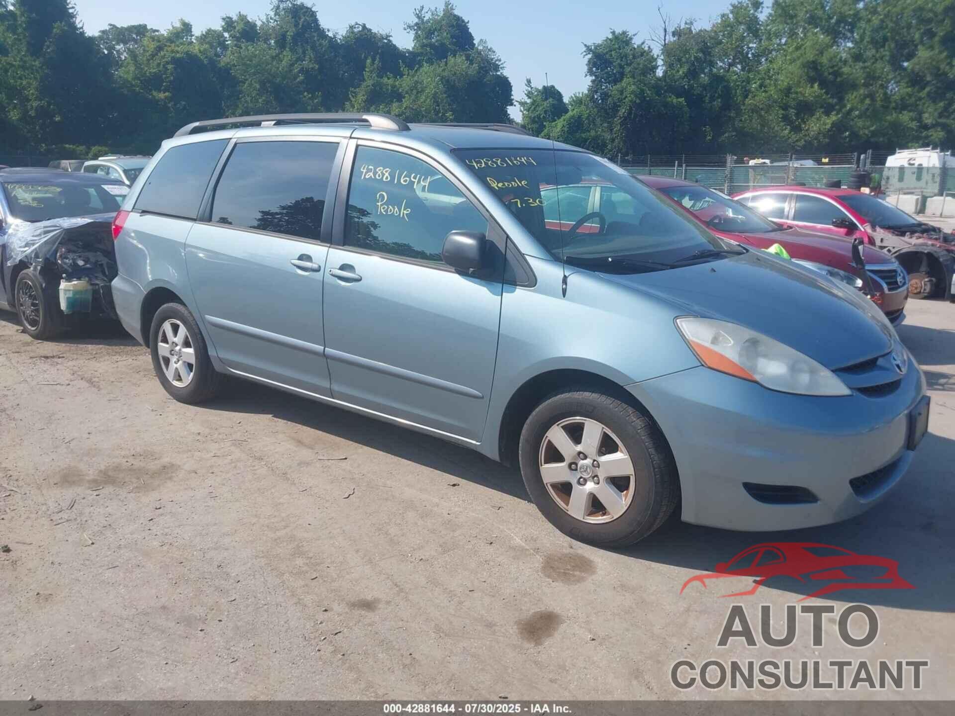 TOYOTA SIENNA 2009 - 5TDZK23CX9S270124