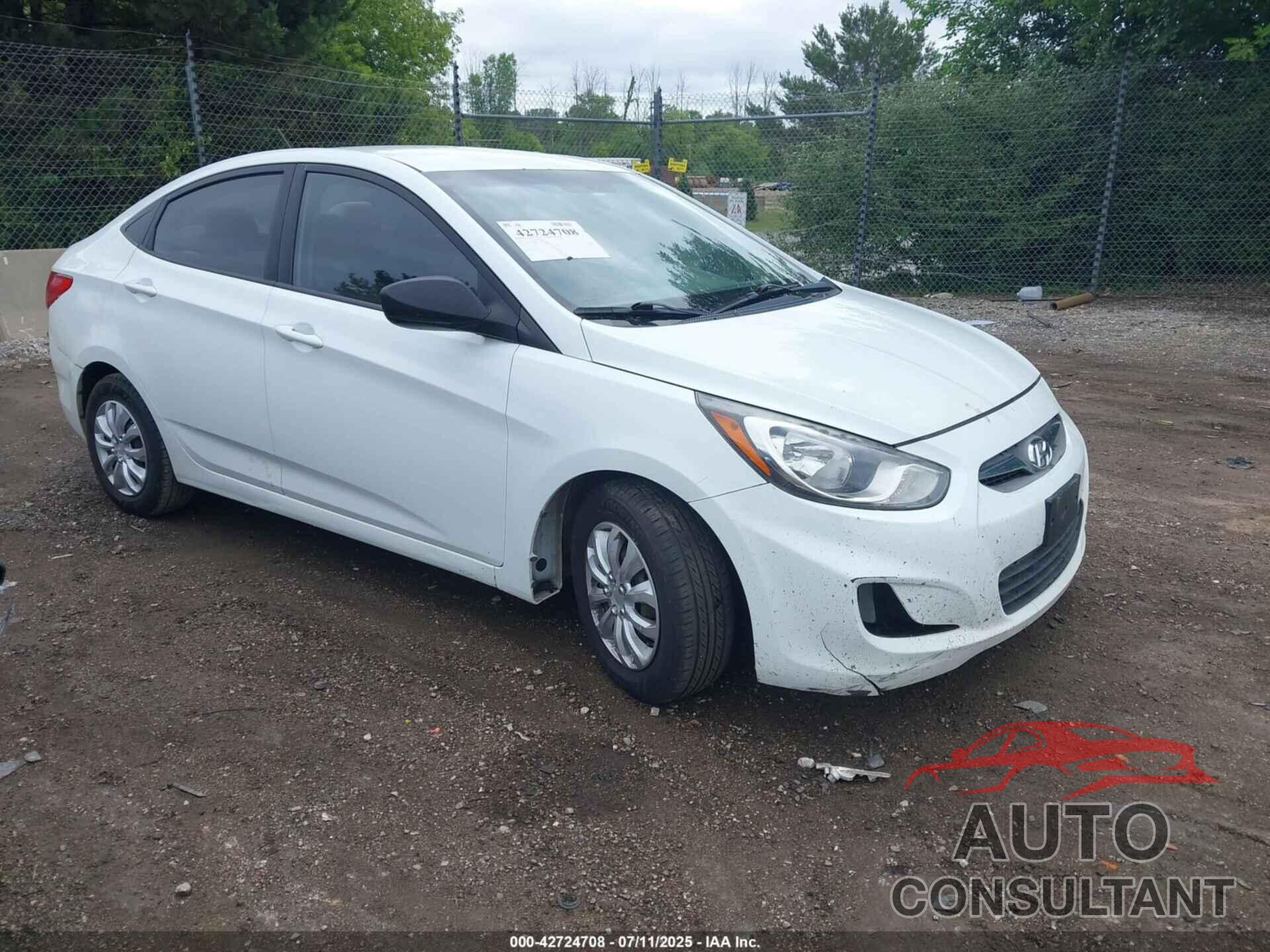 HYUNDAI ACCENT 2012 - KMHCT4AEXCU183437
