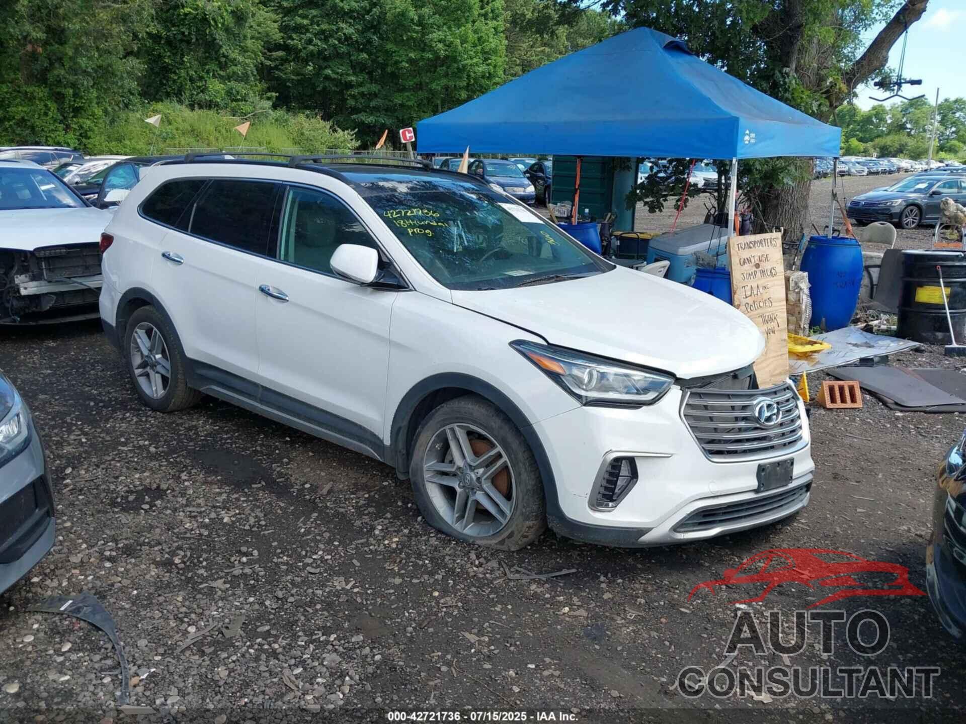 HYUNDAI SANTA FE 2018 - KM8SR4HF0JU270933