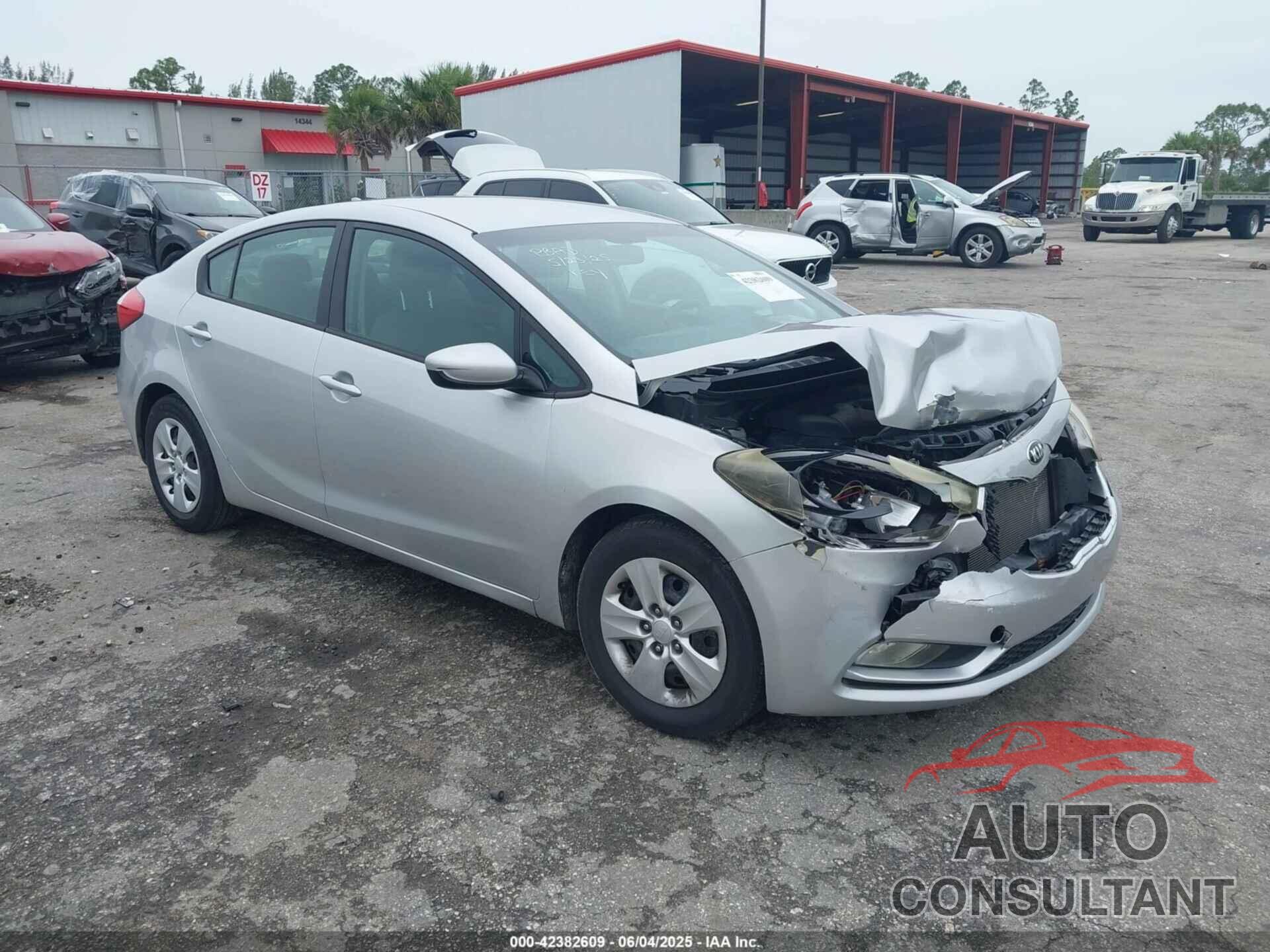 KIA FORTE 2016 - KNAFK4A65G5524978