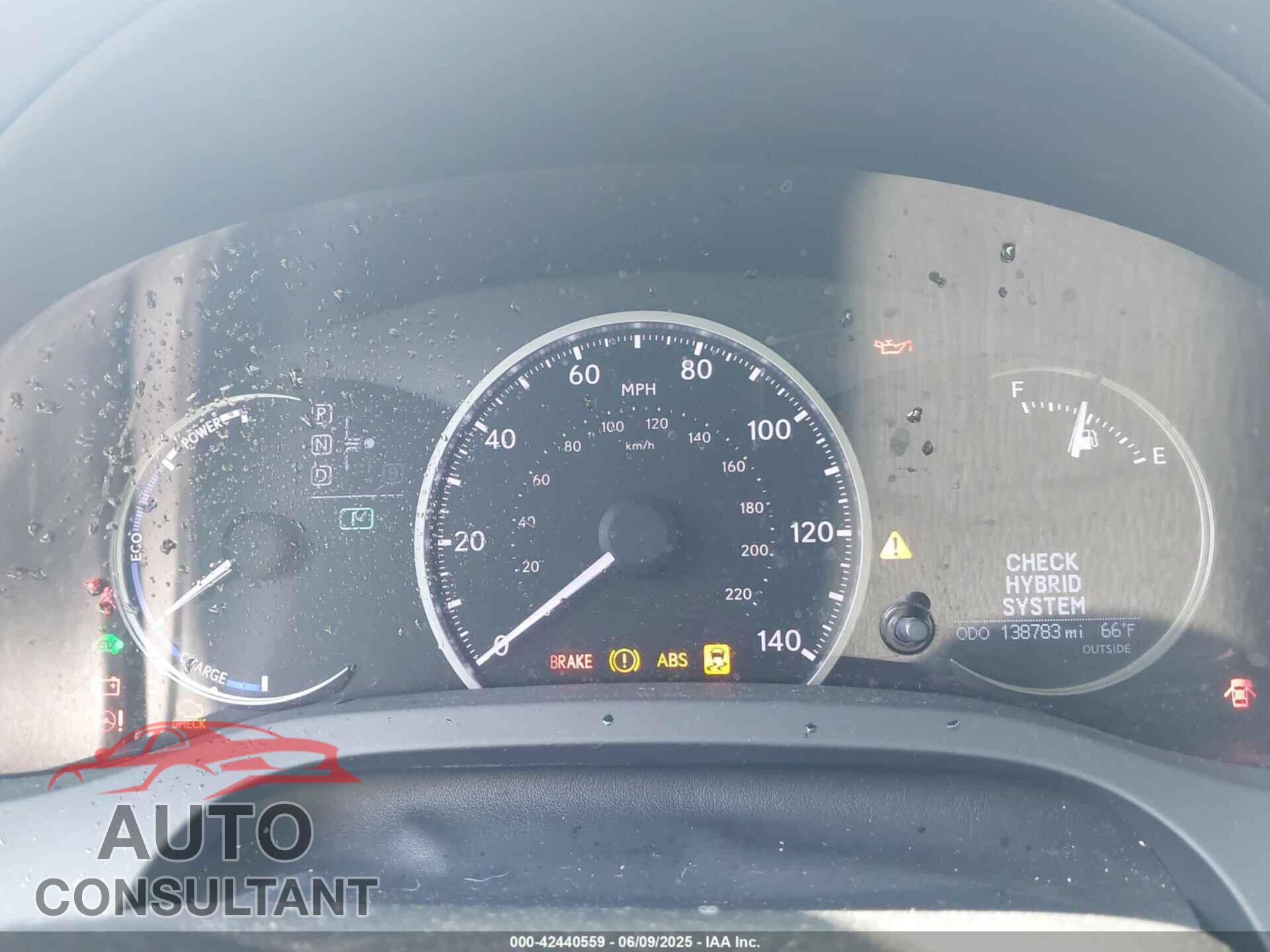 LEXUS CT 200H 2013 - JTHKD5BH8D2150167