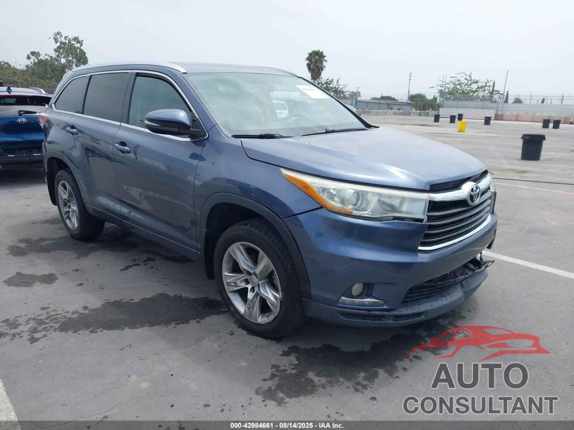 TOYOTA HIGHLANDER 2014 - 5TDDKRFH5ES056338