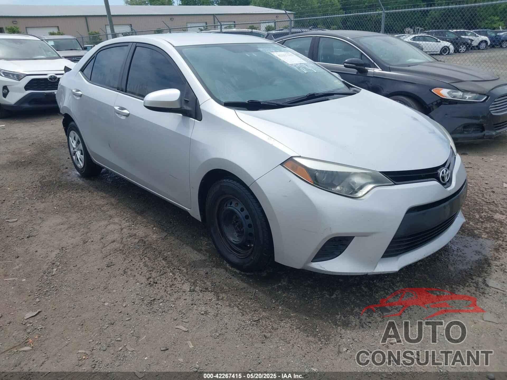 TOYOTA COROLLA 2015 - 2T1BURHE3FC278231