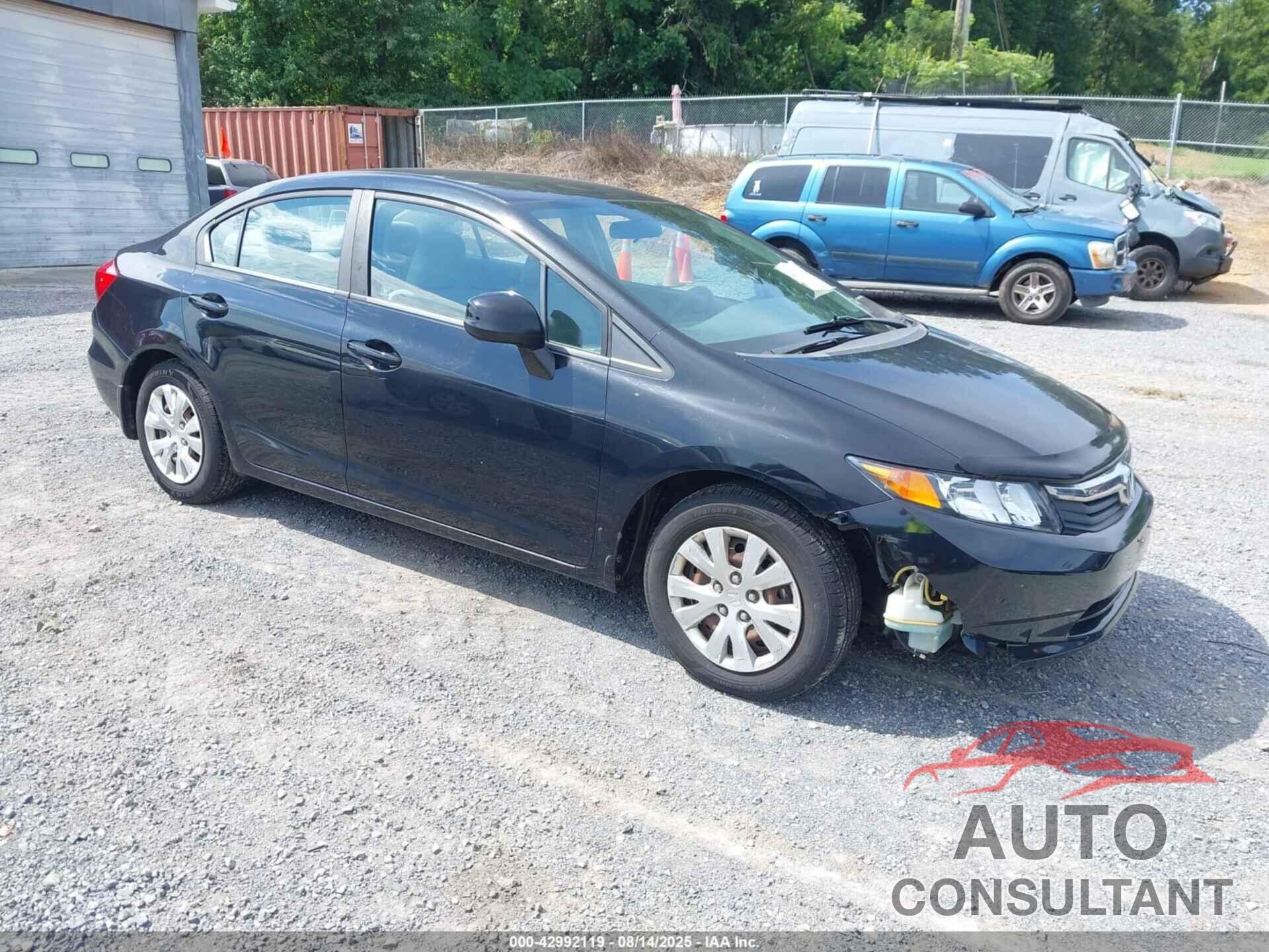 HONDA CIVIC 2012 - 19XFB2F58CE031320