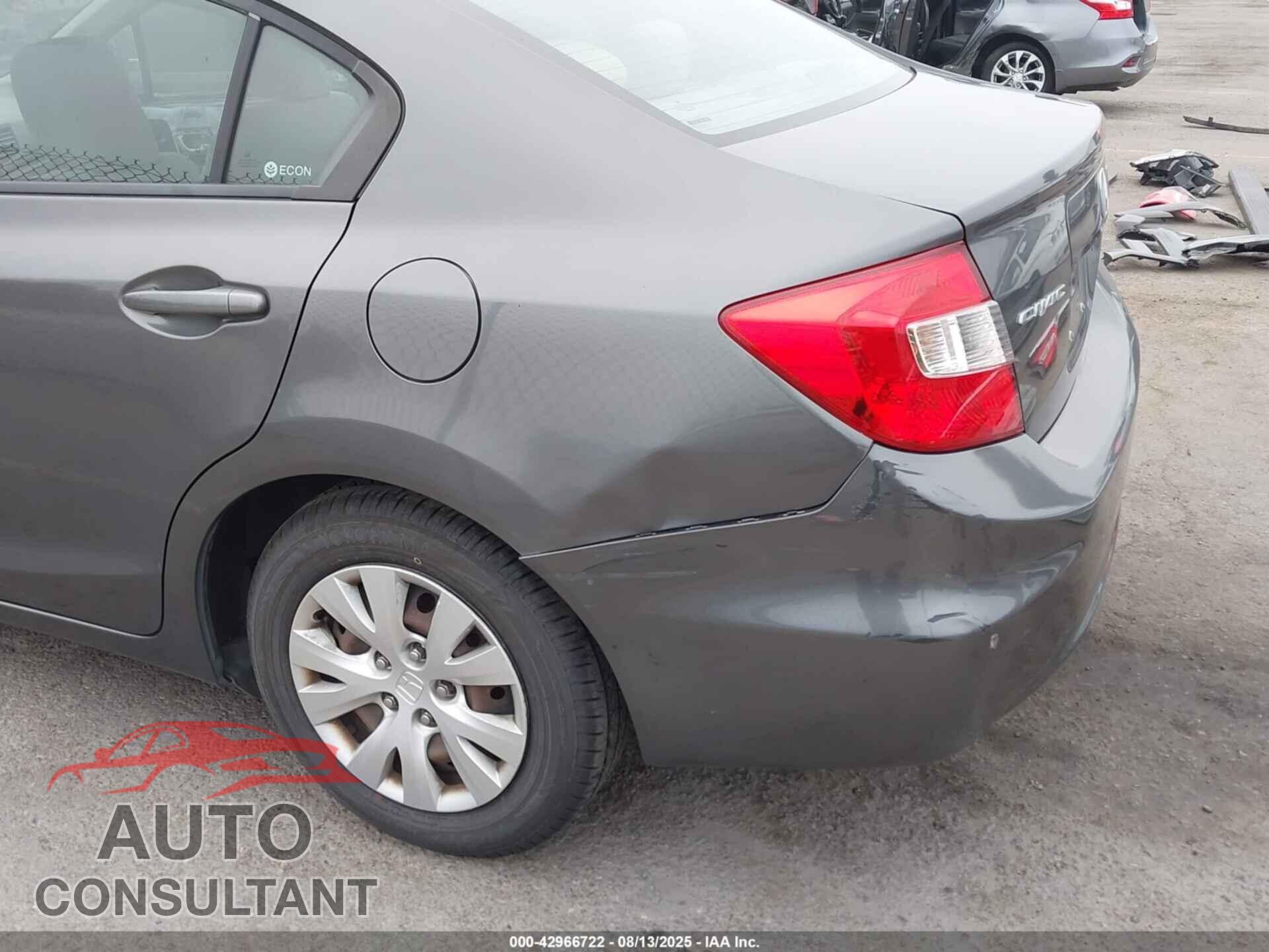 HONDA CIVIC 2012 - 2HGFB2F5XCH609018