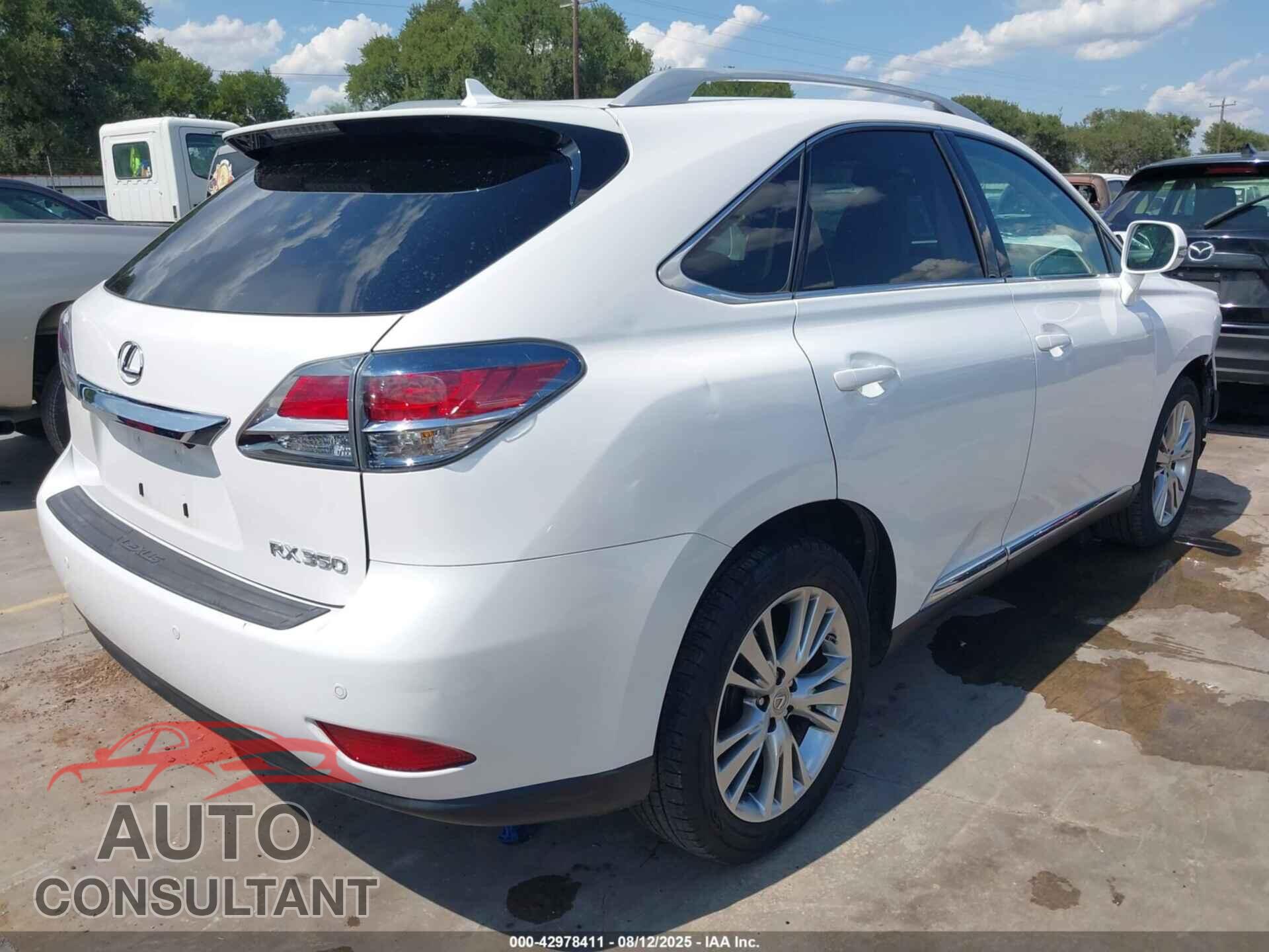 LEXUS RX 350 2013 - 2T2BK1BA2DC161651