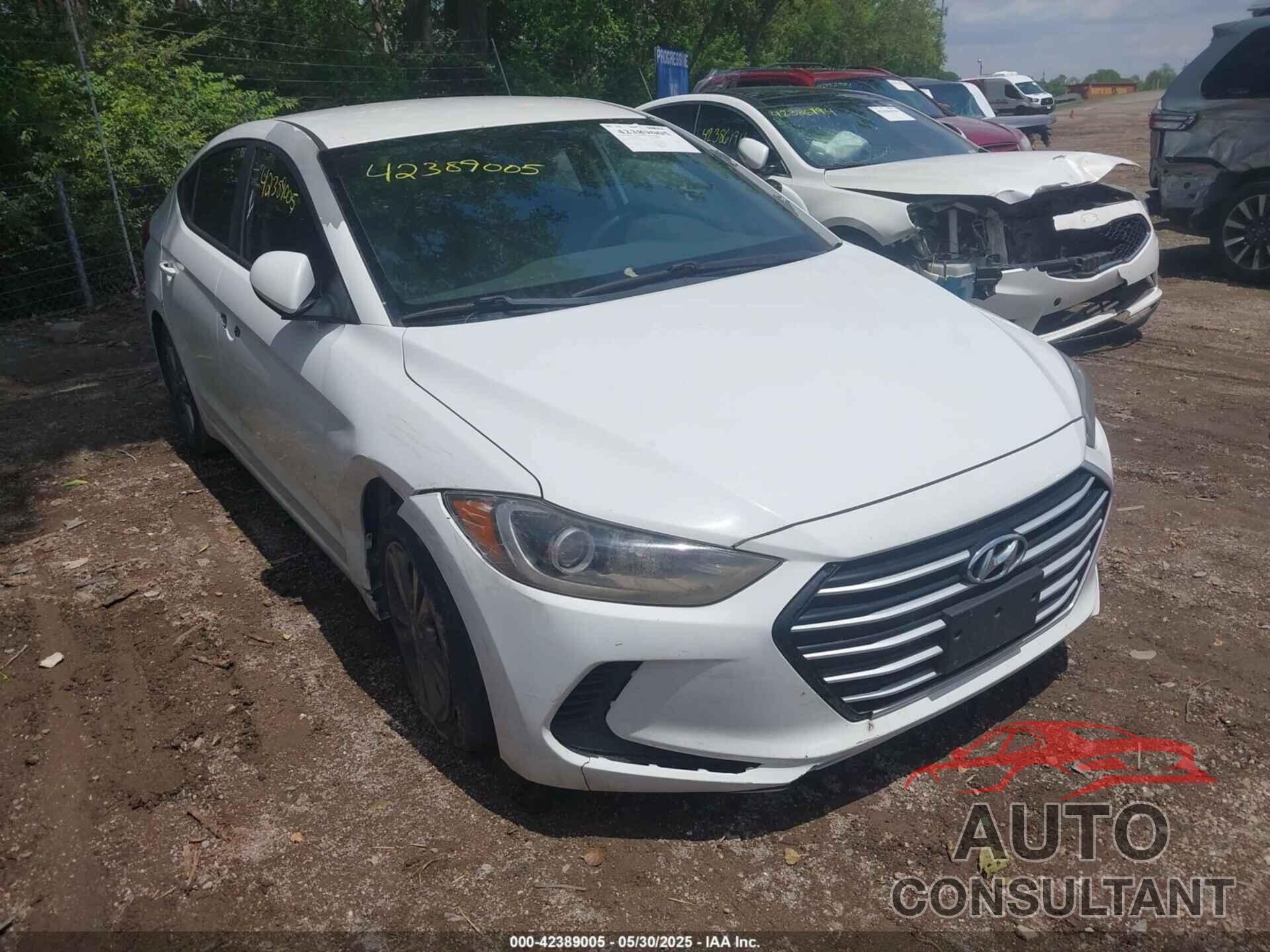 HYUNDAI ELANTRA 2017 - 5NPD84LF1HH113990