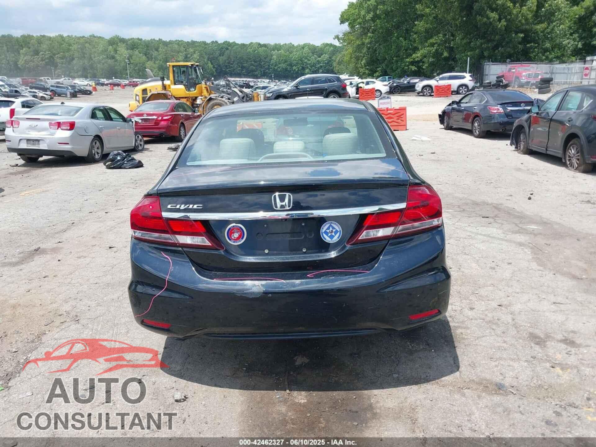 HONDA CIVIC 2013 - 19XFB2F59DE245007