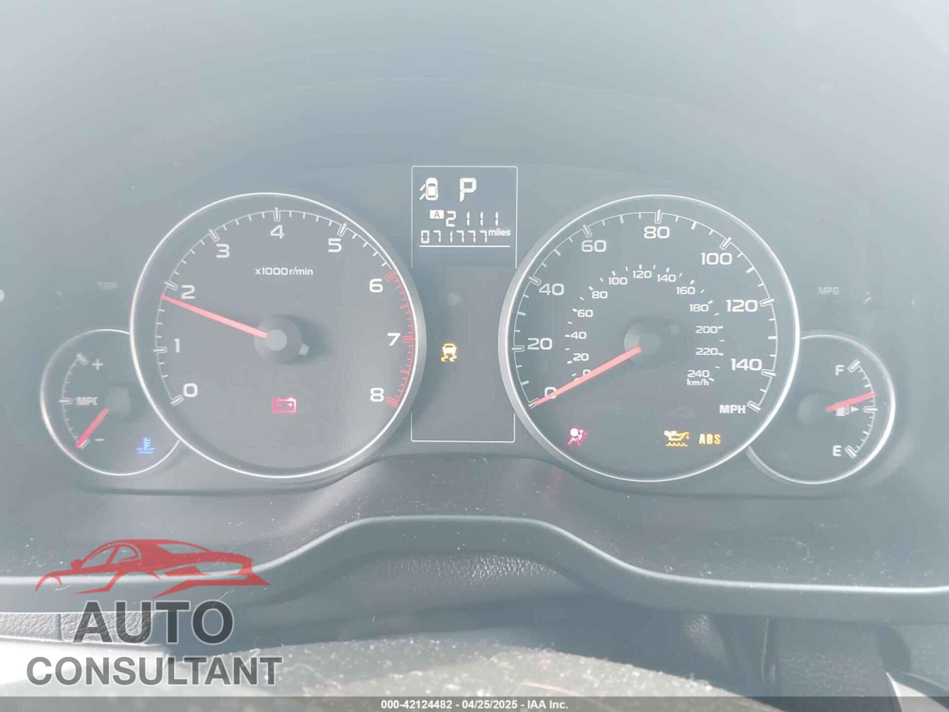 SUBARU OUTBACK 2014 - 4S4BRBDC4E3207670