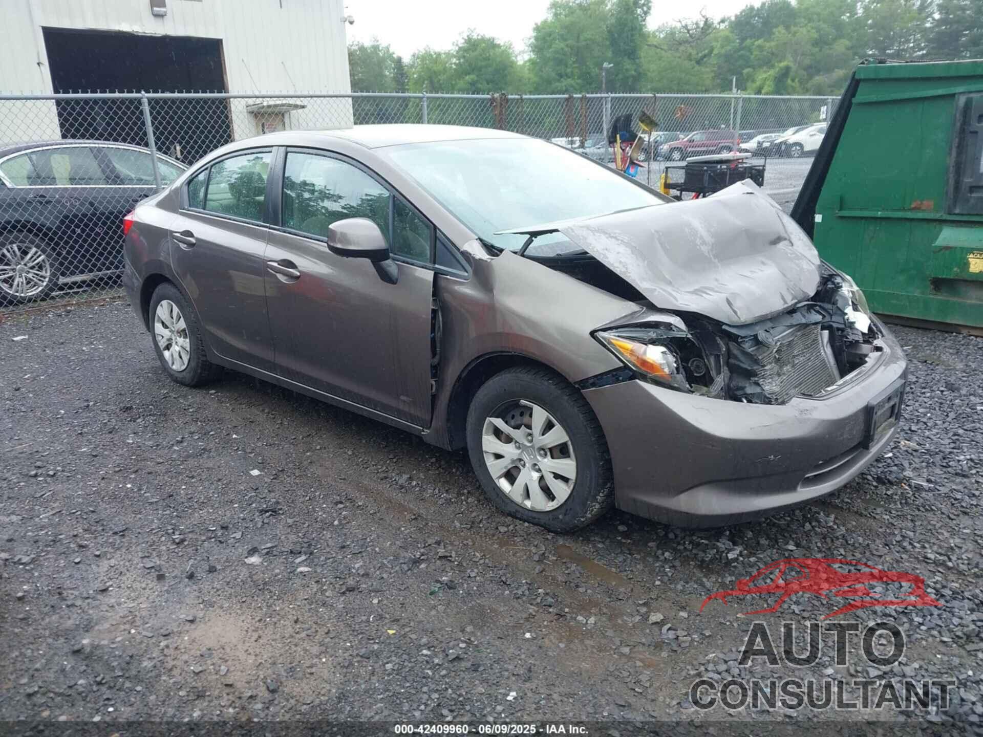 HONDA CIVIC 2012 - 2HGFB2F53CH554234