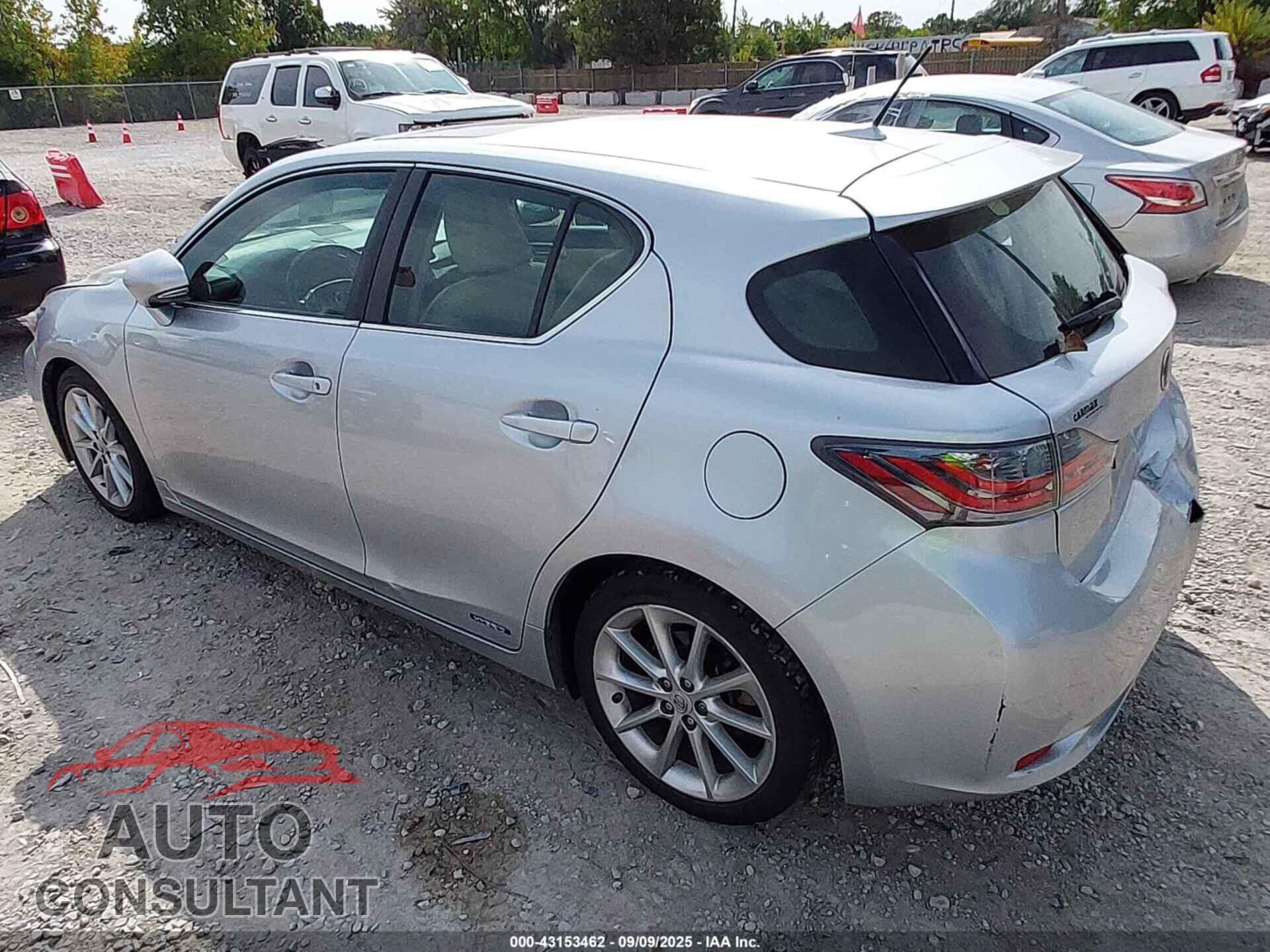 LEXUS CT 200H 2013 - JTHKD5BH8D2156227
